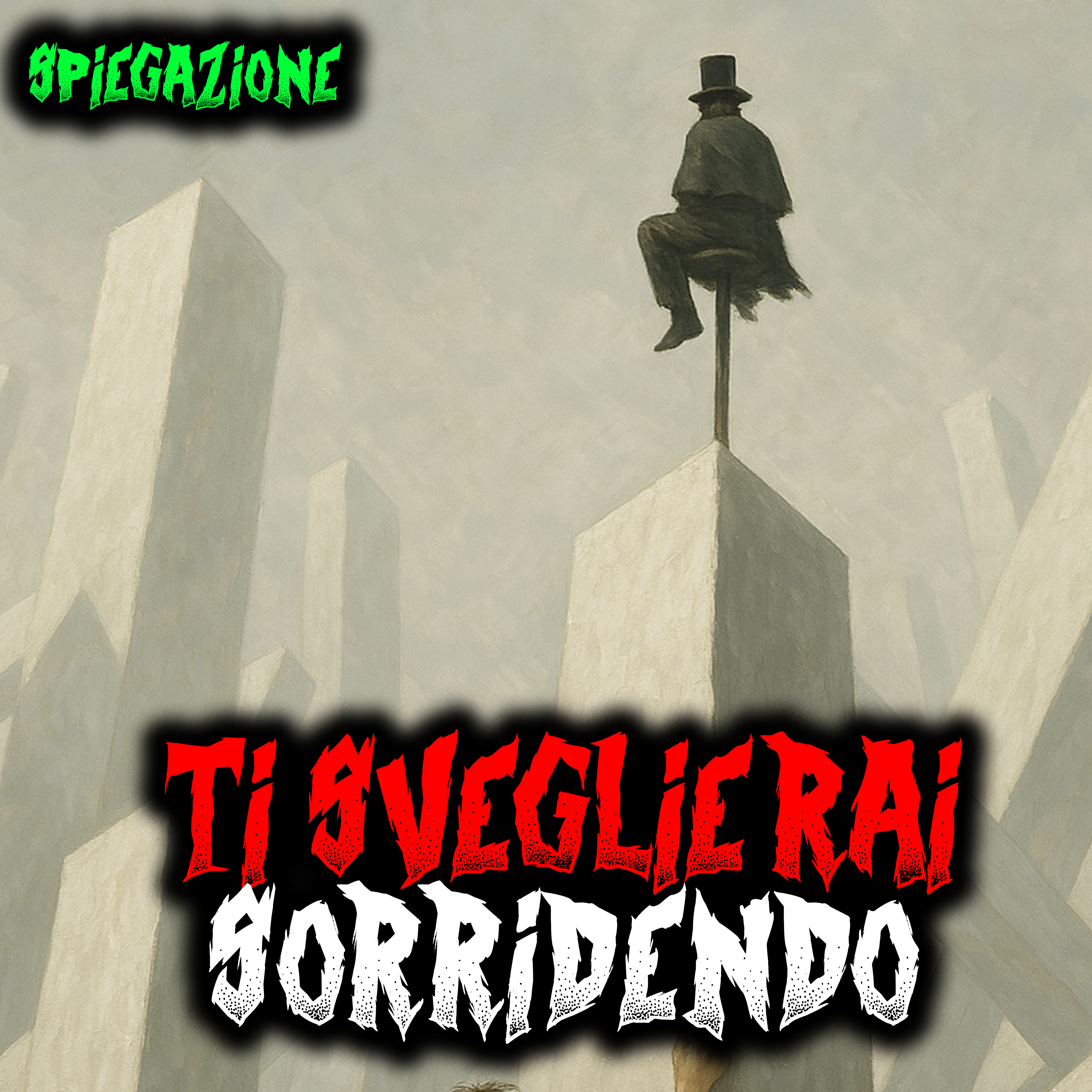 Spiegazione della creepypasta Waking up Grinning episode artwork