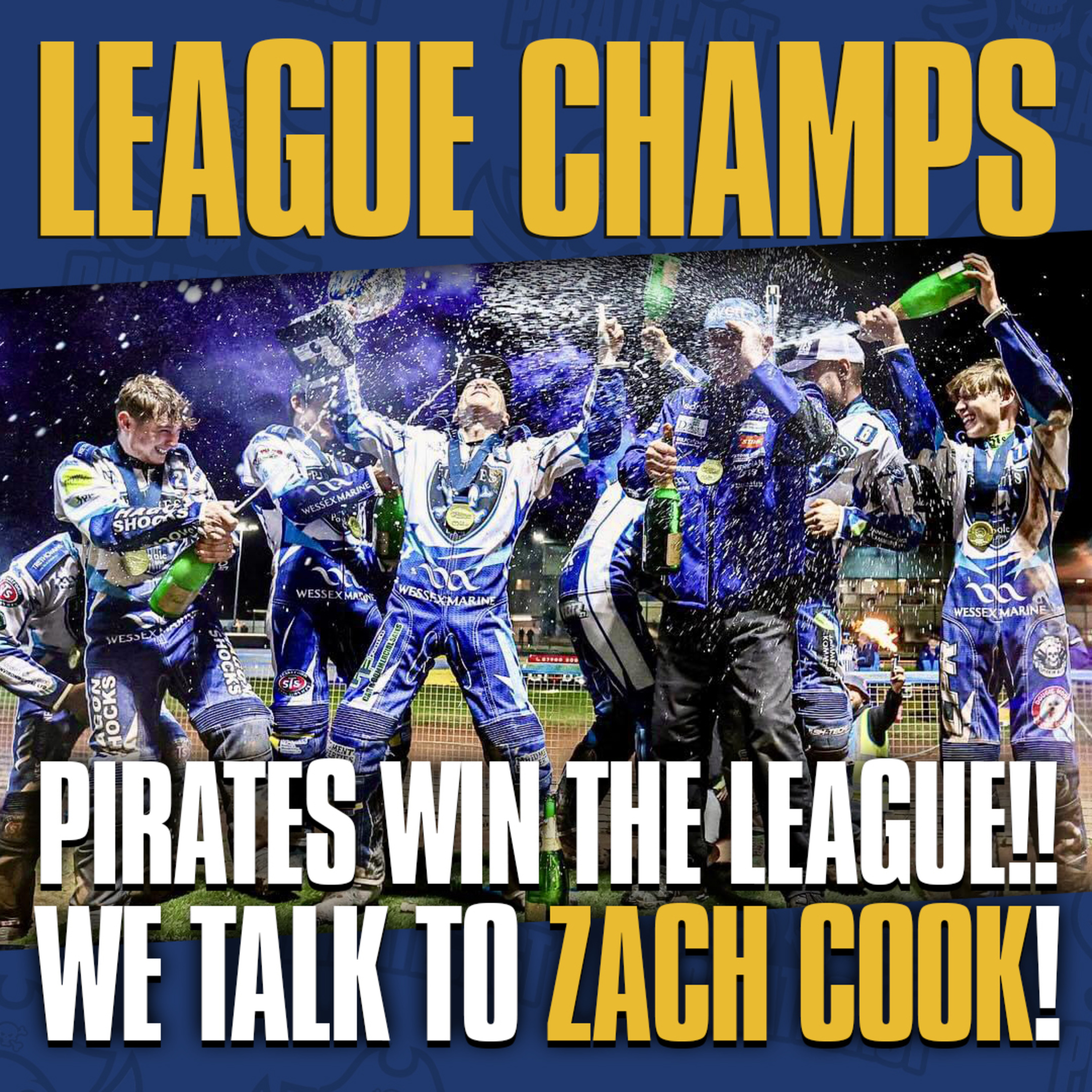 ZACH COOK Celebrates POOLE PIRATES Championship League Title WIN!