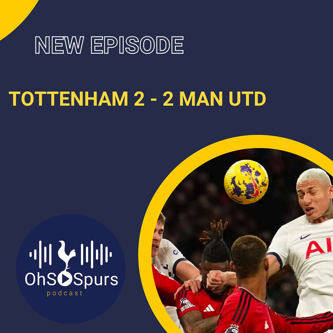 Tottenham 2 - 2 Manchester United. Ange has his squad believing episode artwork