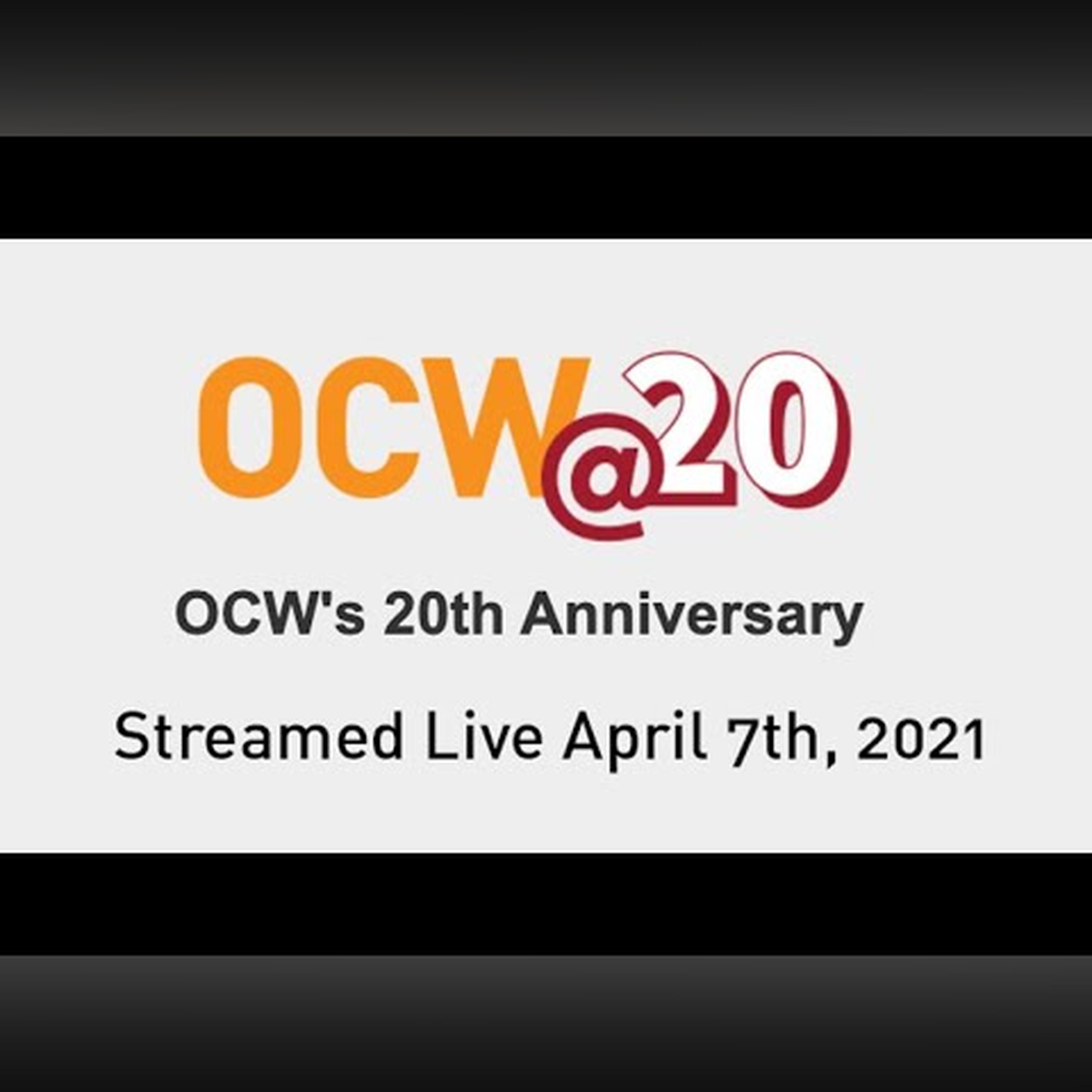 Celebrating 20 Years of MIT OCW Event