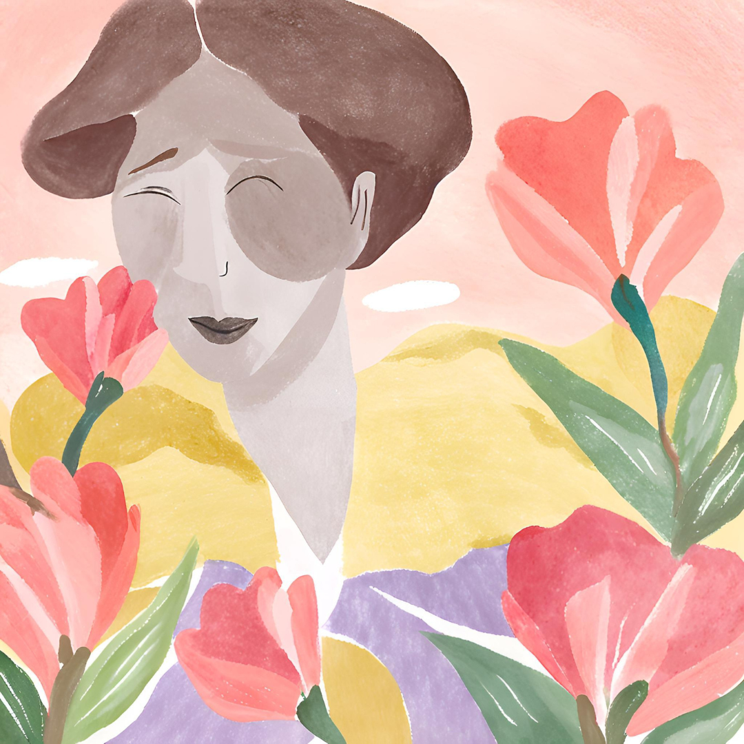 Amalia Short Takes Time to Look at a Flower