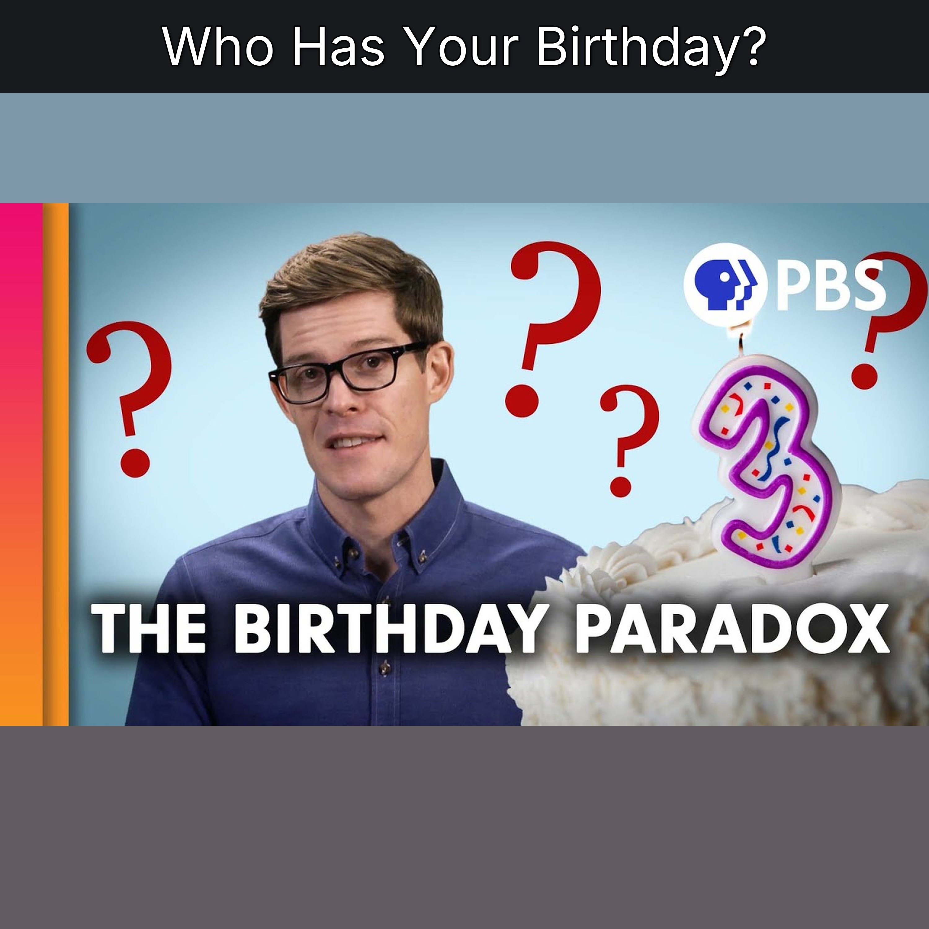 Who Has Your Birthday? episode artwork