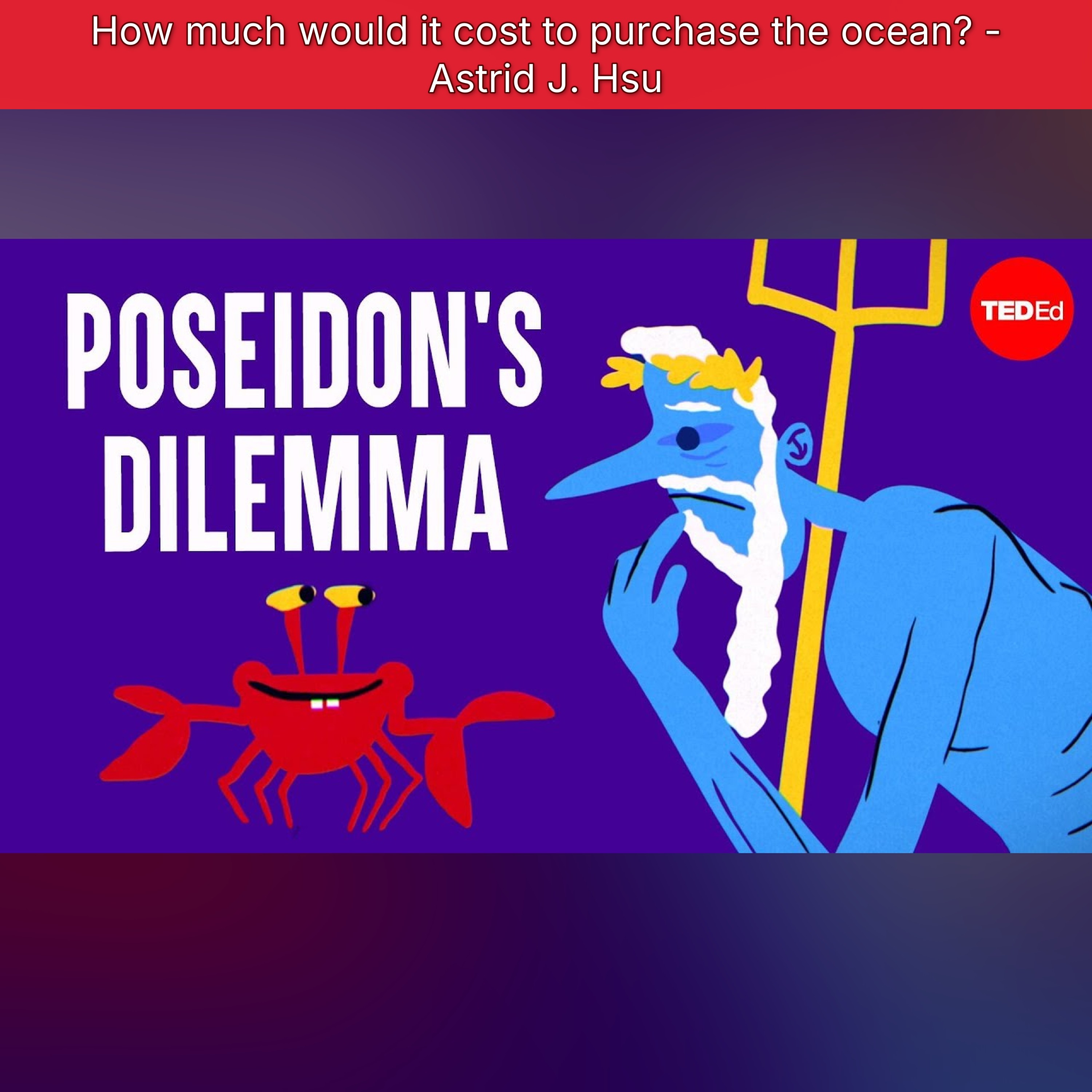 How much would it cost to purchase the ocean? - Astrid J. Hsu episode artwork