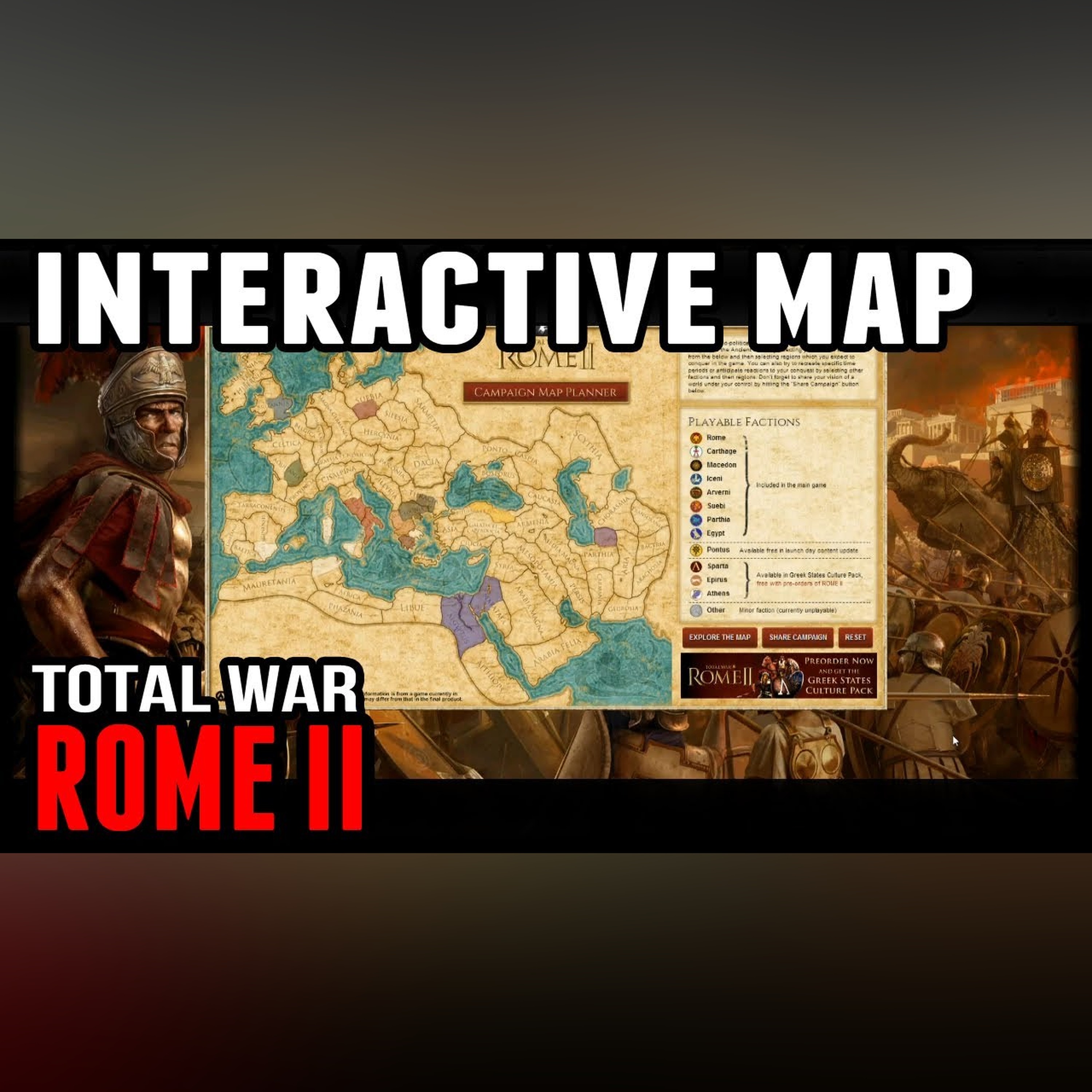 Total War: Rome II - NEW Interactive Campaign Map! episode artwork