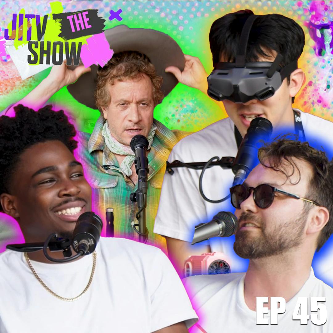 Hans Kim flies a drone w/ Kam Patterson and Shakey Graves for Pauly Shore I The JITV Show in Austin, TX I Ep #45