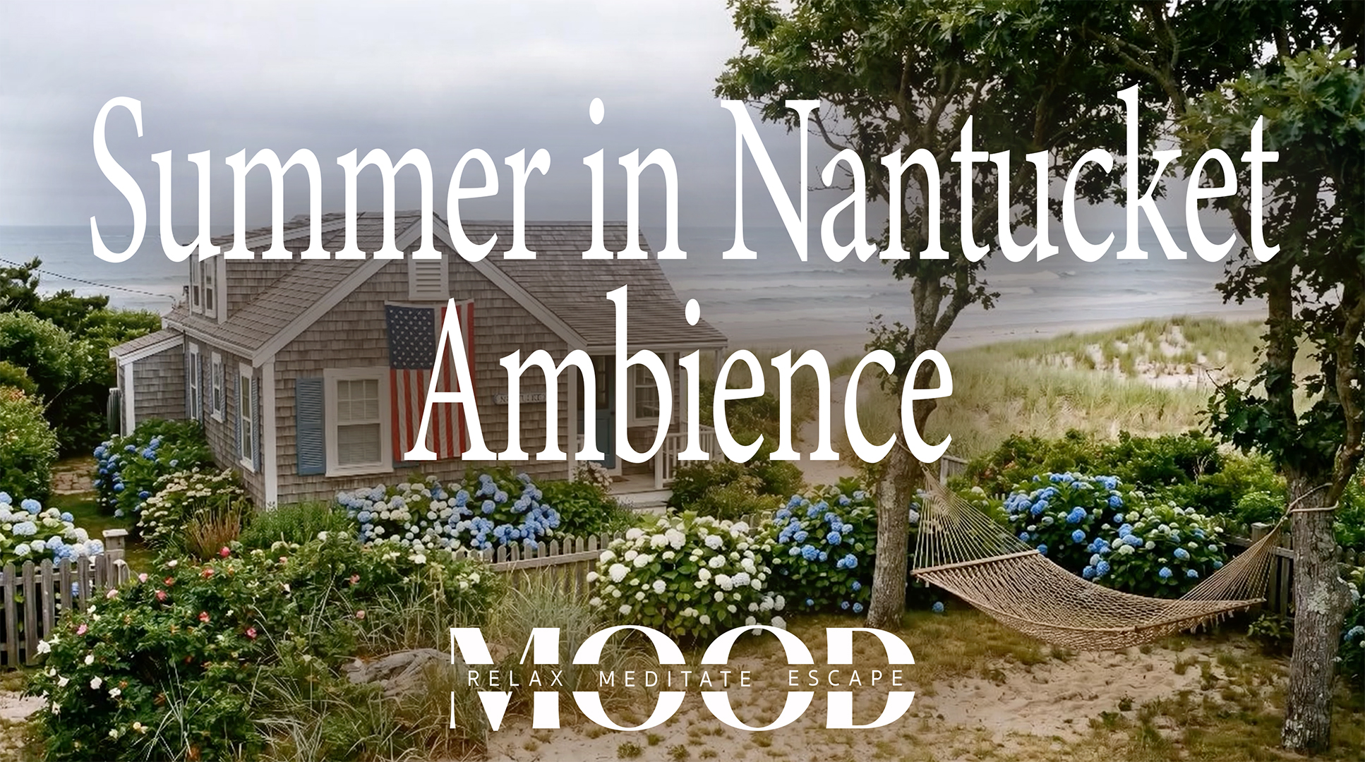 Cozy Nantucket Beach Cottage Ambience - Ocean Waves, Summer Breeze & New England Coastal Relaxation episode artwork