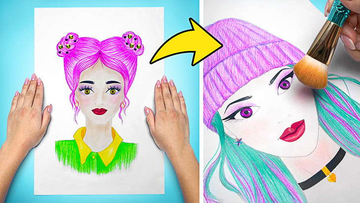 Total Paper Doll Makeover || Real Makeup Tutorial
