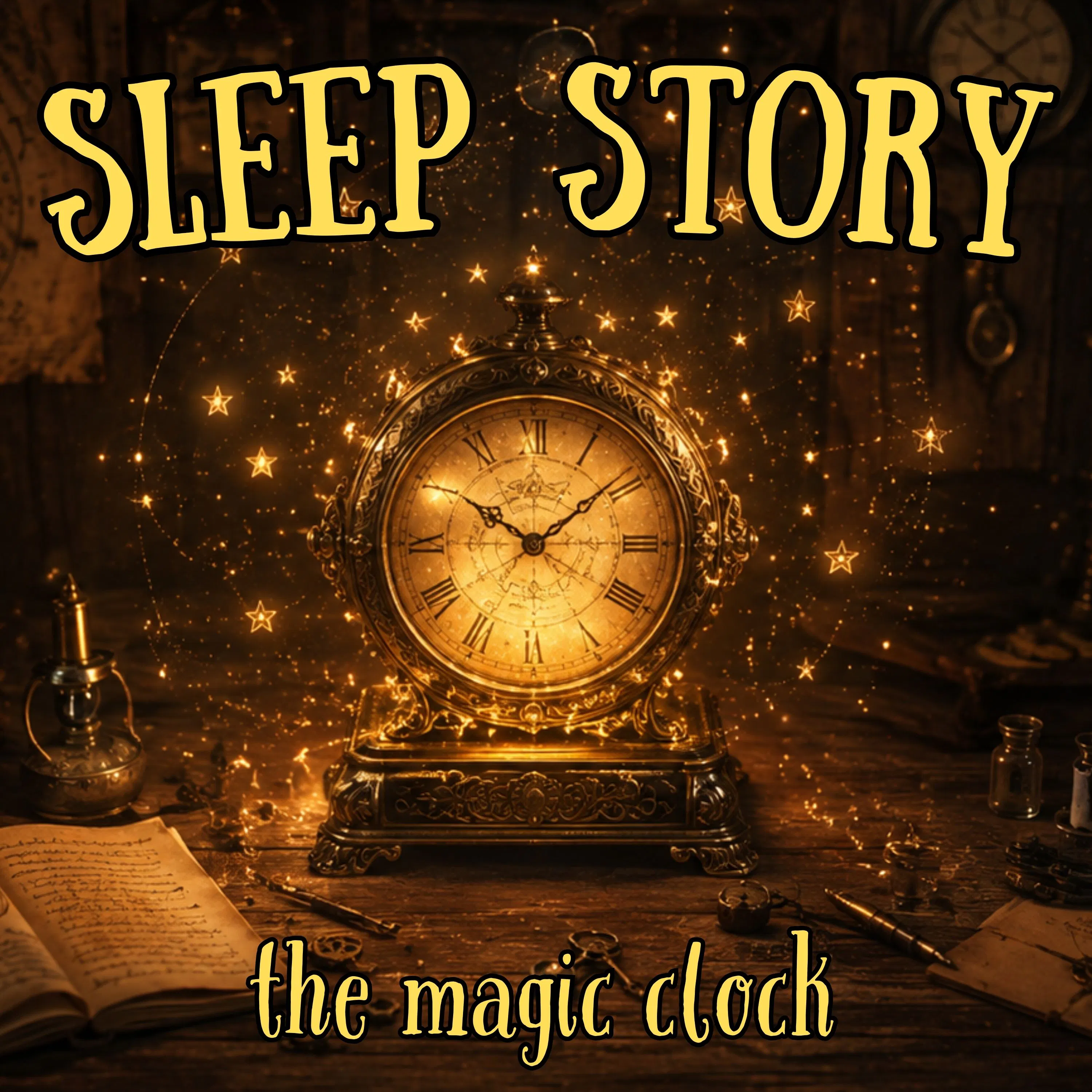 The Magic Clock | Sleep Story with Crackling Fire