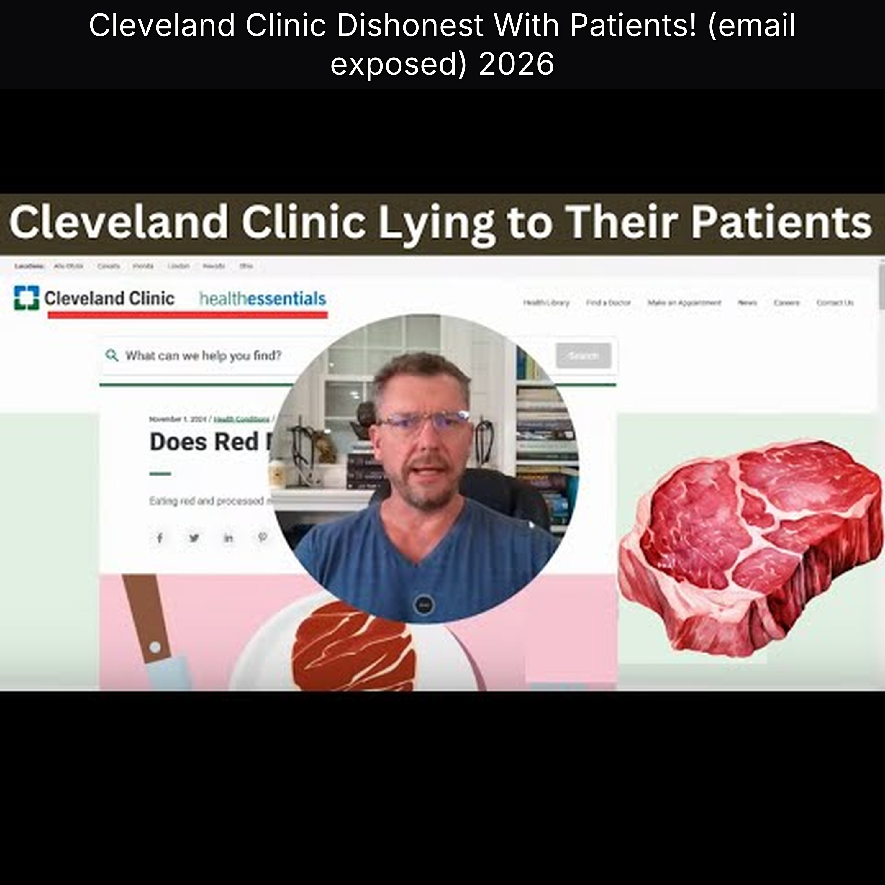 Cleveland Clinic Dishonest With Patients! (email exposed) 2026