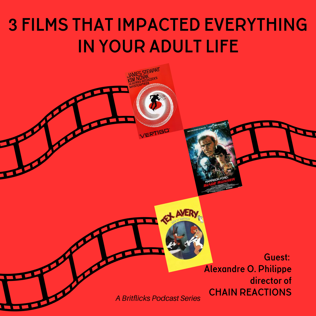 Alexandre O. Phillipe director of CHAIN REACTIONS and Movies That Changed Your Life: Vertigo, Bladerunner, All Tex Avery Cartoons