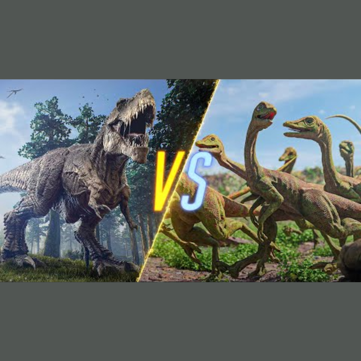 T-Rex vs. 100 Raptors episode artwork