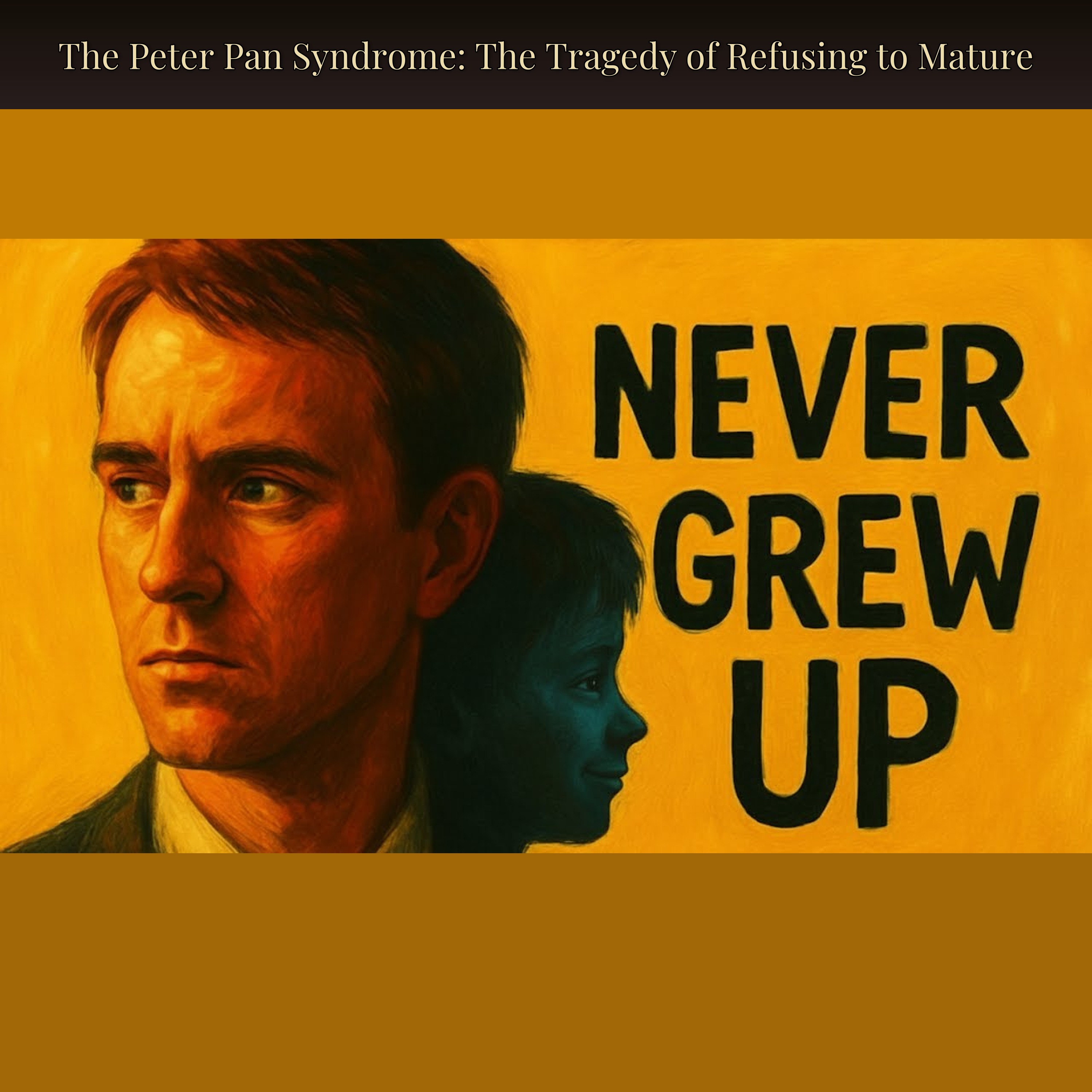 The Peter Pan Syndrome: The Tragedy of Refusing to Mature