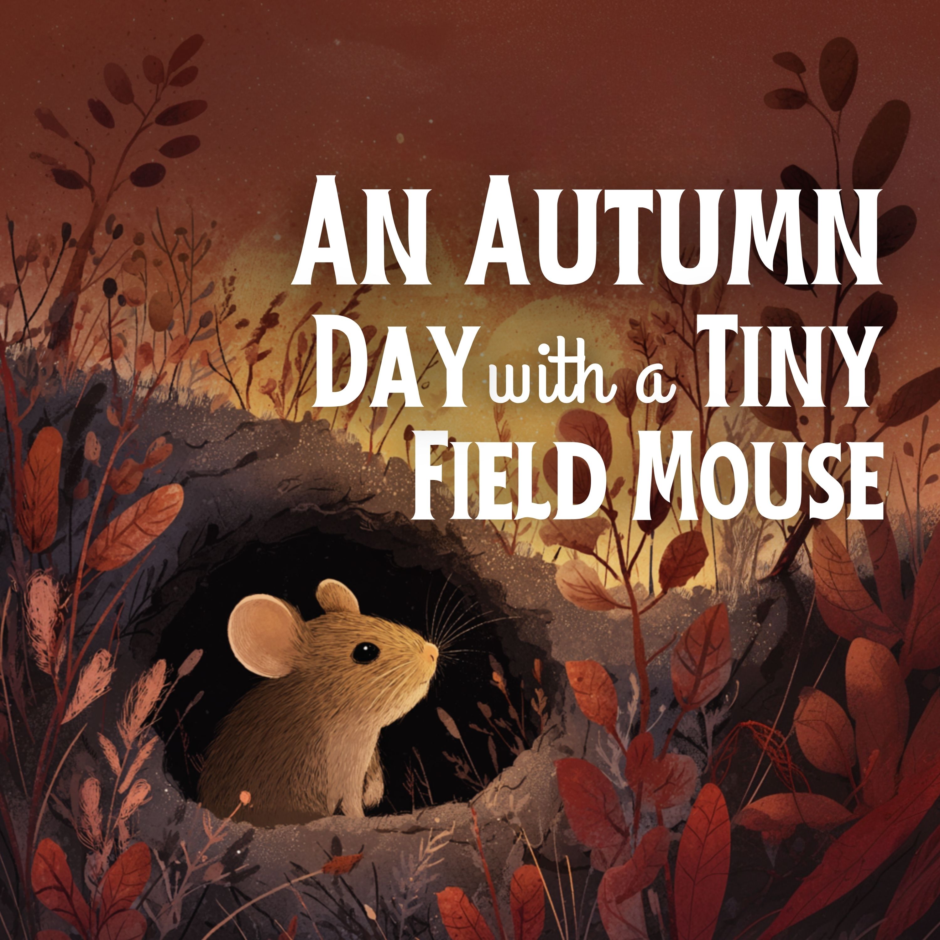 An Autumn Day with a Tiny Field Mouse