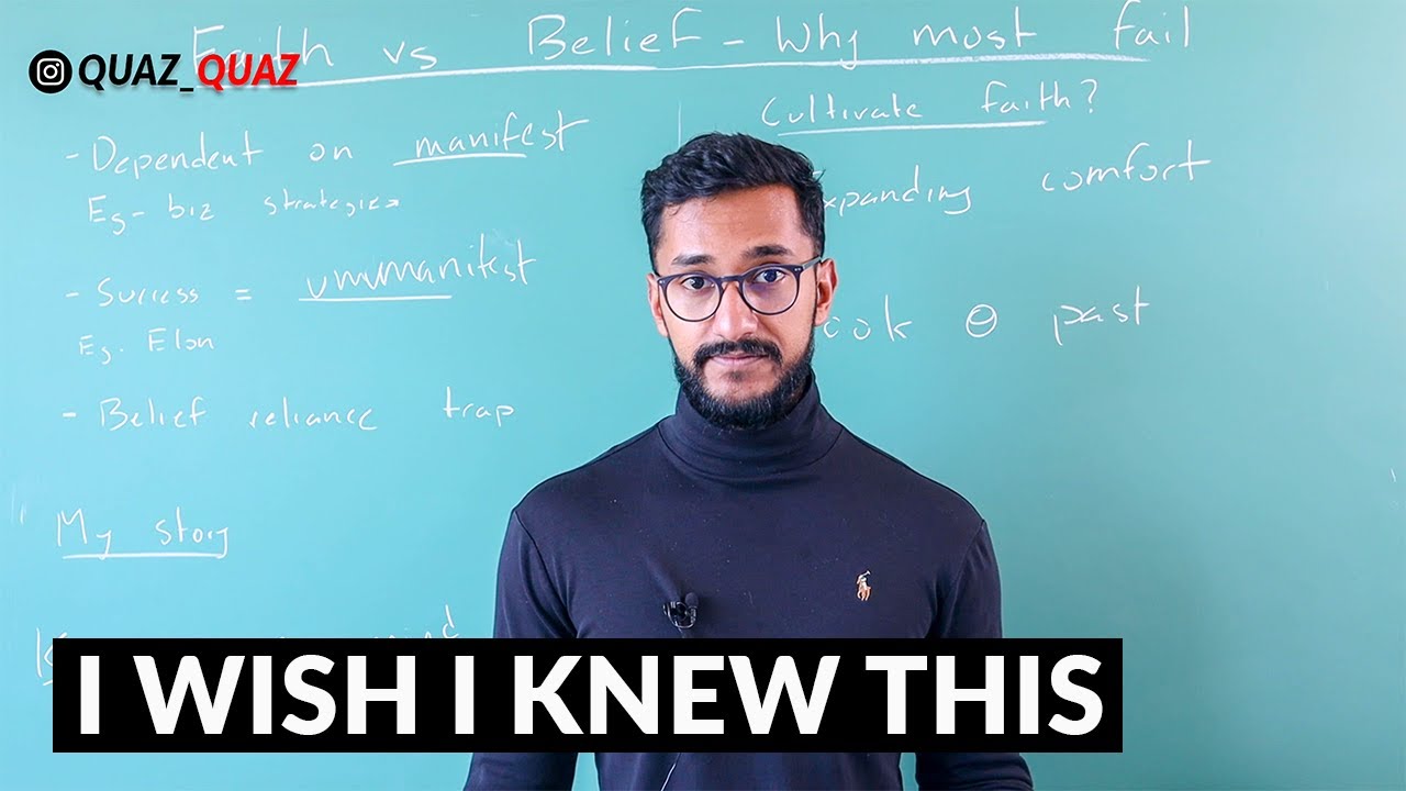 Stop Trying To Change Your Beliefs: Why "Faith" Determines Your Destiny (Nobody tells you this) | Quazi Johir