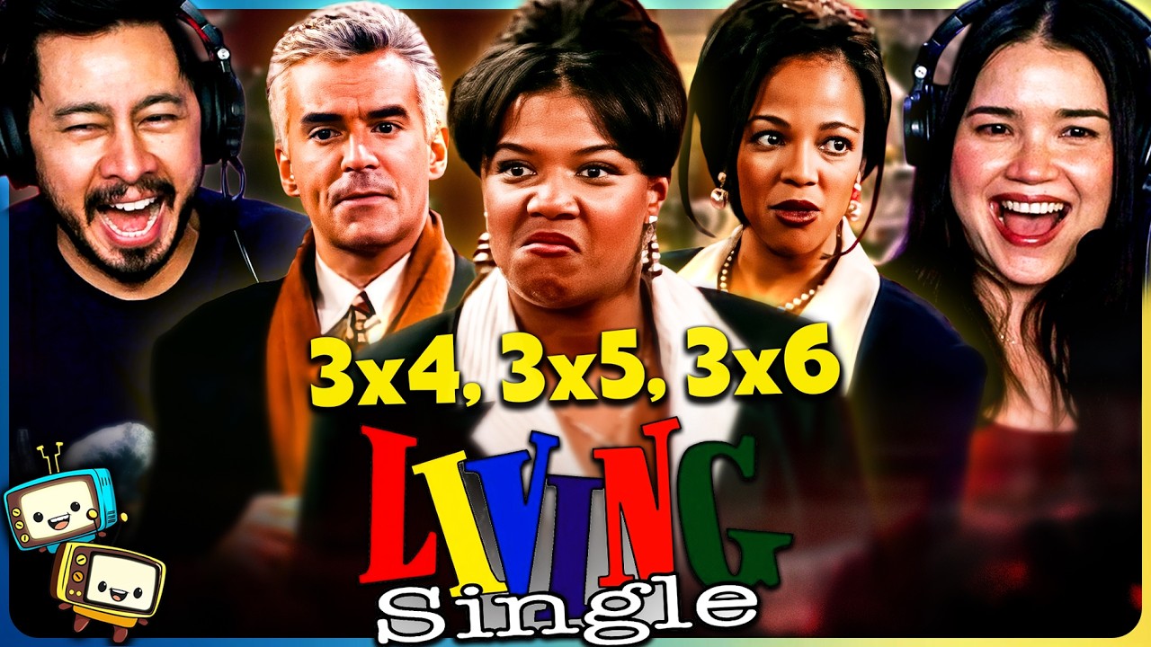 LIVING SINGLE (1995) 3x4, 3x5 & 3x6 REACTION! | Queen Latifah | Kim Coles w/ Jaby Koay episode artwork