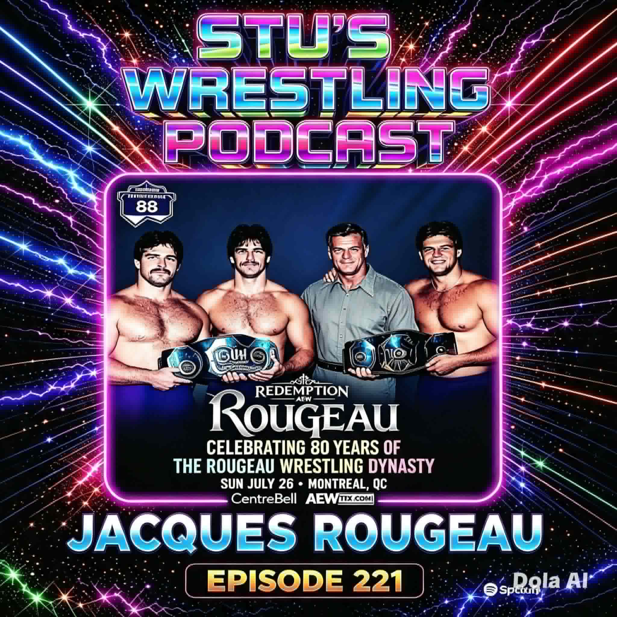 Jacques Rougeau Talks Rougeau Family Legacy Night At AEW Redemption - Episode 221 episode artwork
