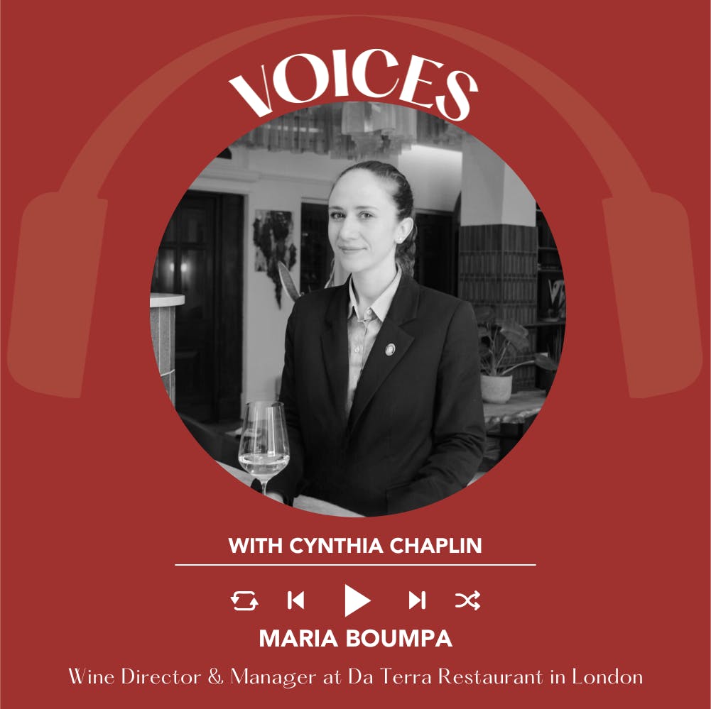 Ep. 2443 Maria Boumpa of Da Terra Restaurant in London | Voices with Cynthia Chaplin
