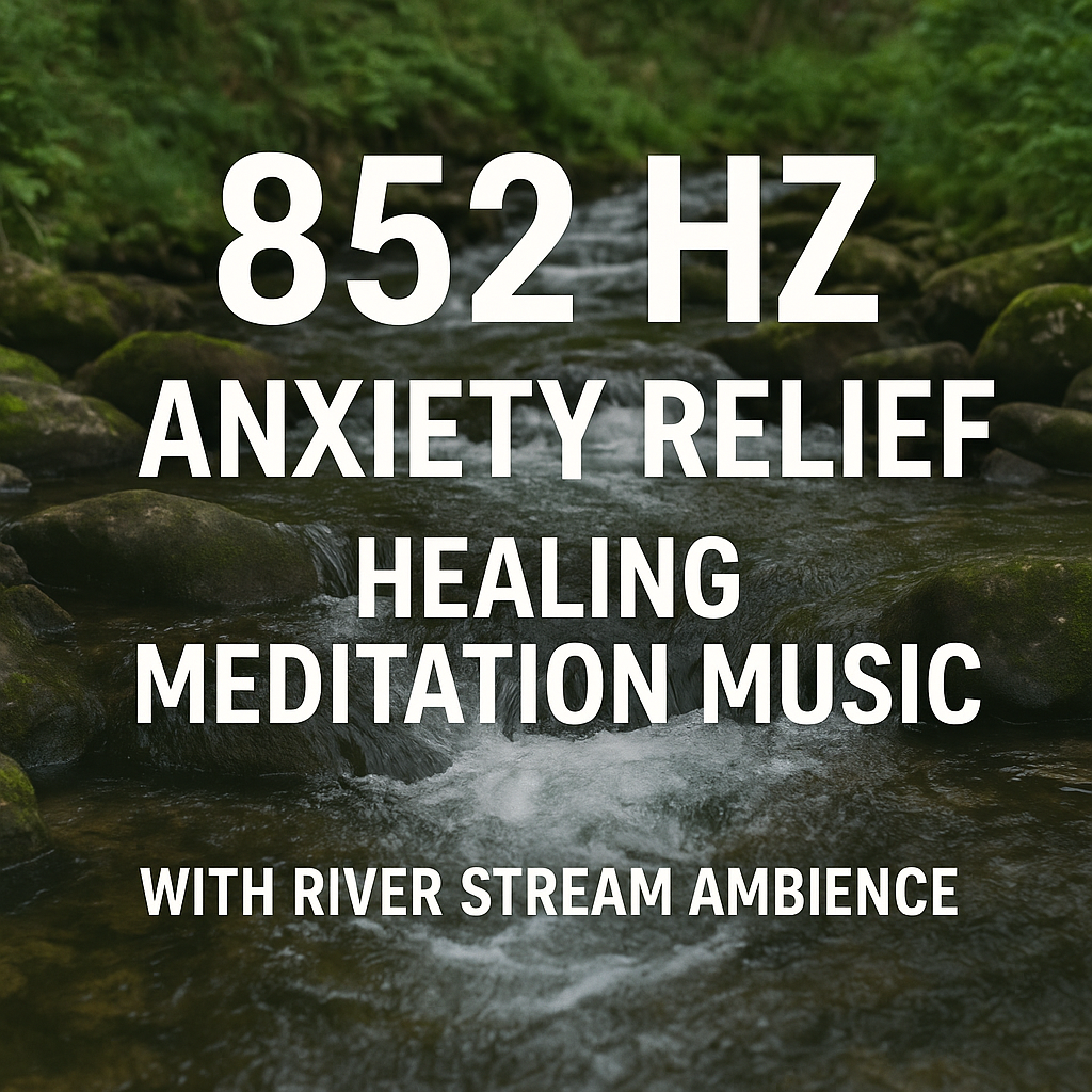 852 HZ ANXIETY RELIEF FREQUENCY – Healing Meditation Music with River Stream Ambience