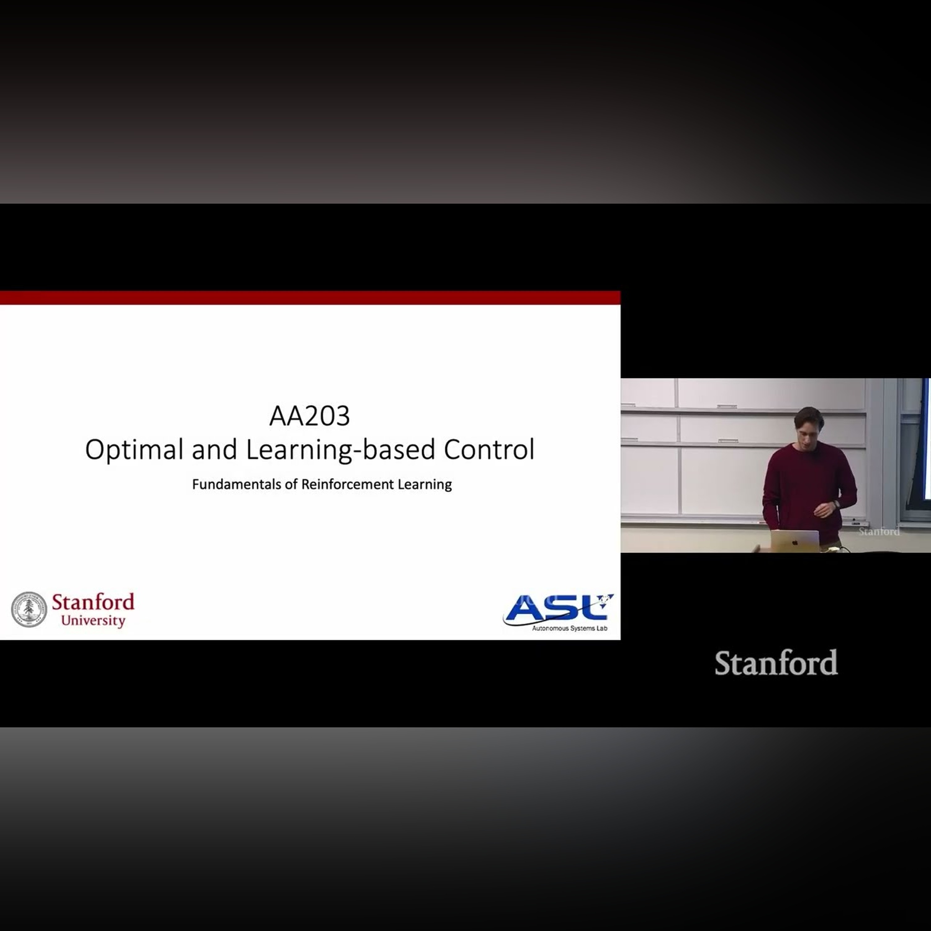 Stanford AA203 Optimal and Learning-Based Control | Spring 2026 | Lecture 16: Fundamentals of RL
