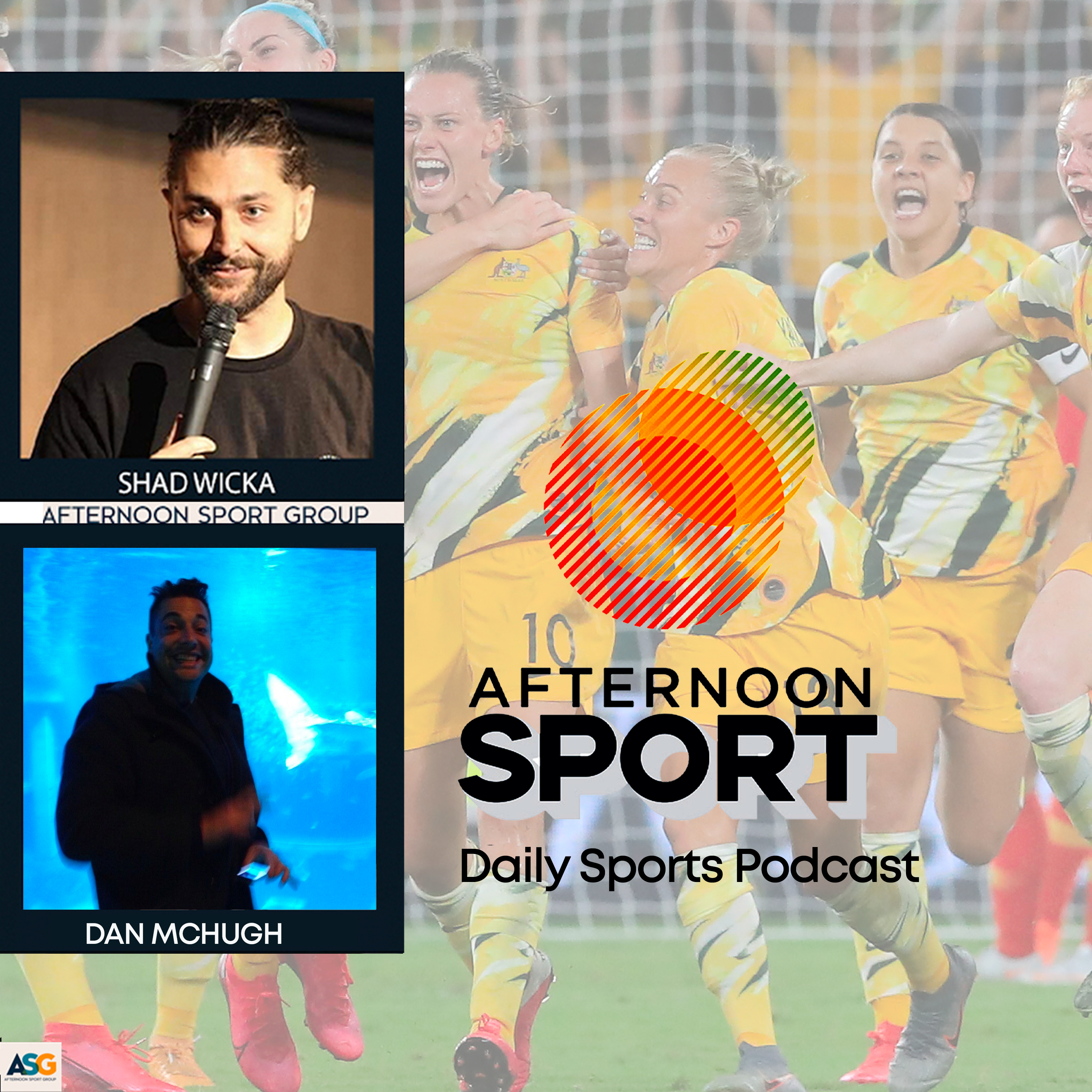 12th April Deep Dive: A win for the Matildas, Dual surf win at Bells Beach Rip Curl Pro, Marbles on the Tennis court,  NRL awarding penalties based on outcome + Racism in the AFL episode artwork