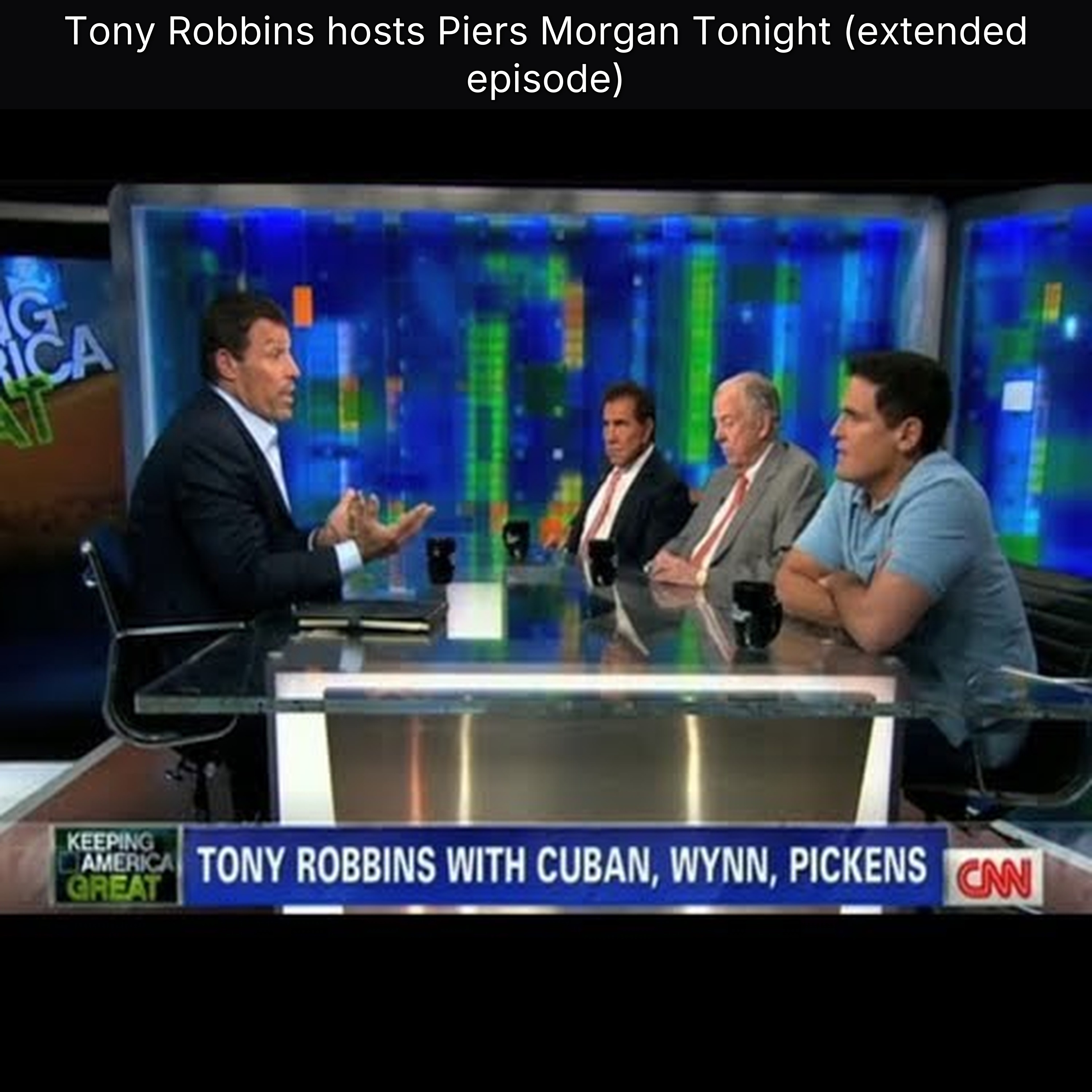 Tony Robbins hosts Piers Morgan Tonight (extended episode) episode artwork