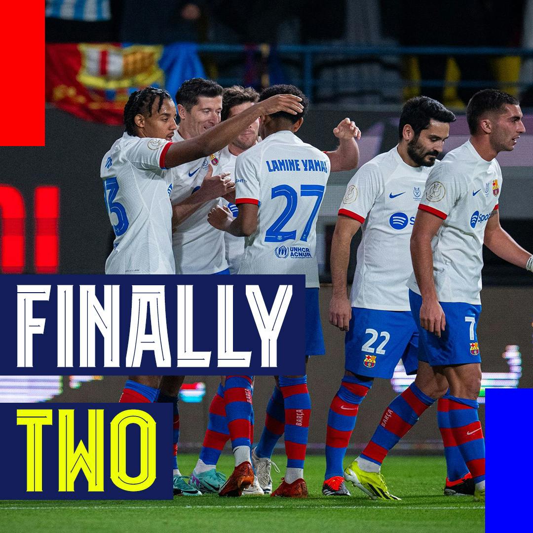 Finally Two! Barcelona on to the Spanish Super Cup Final with 2-0 win over Osasuna