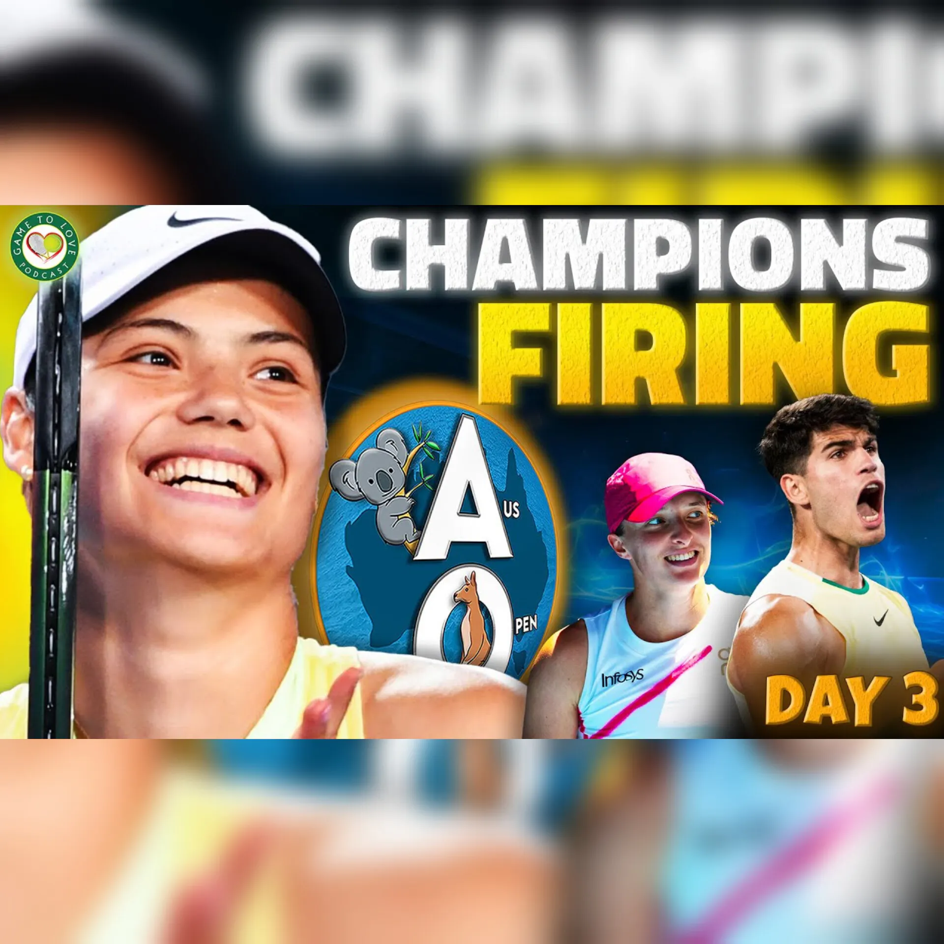 Raducanu, Swiatek & Alcaraz WIN | Australian Open 2024 | Day 3 Highlights | GTL Tennis Podcast