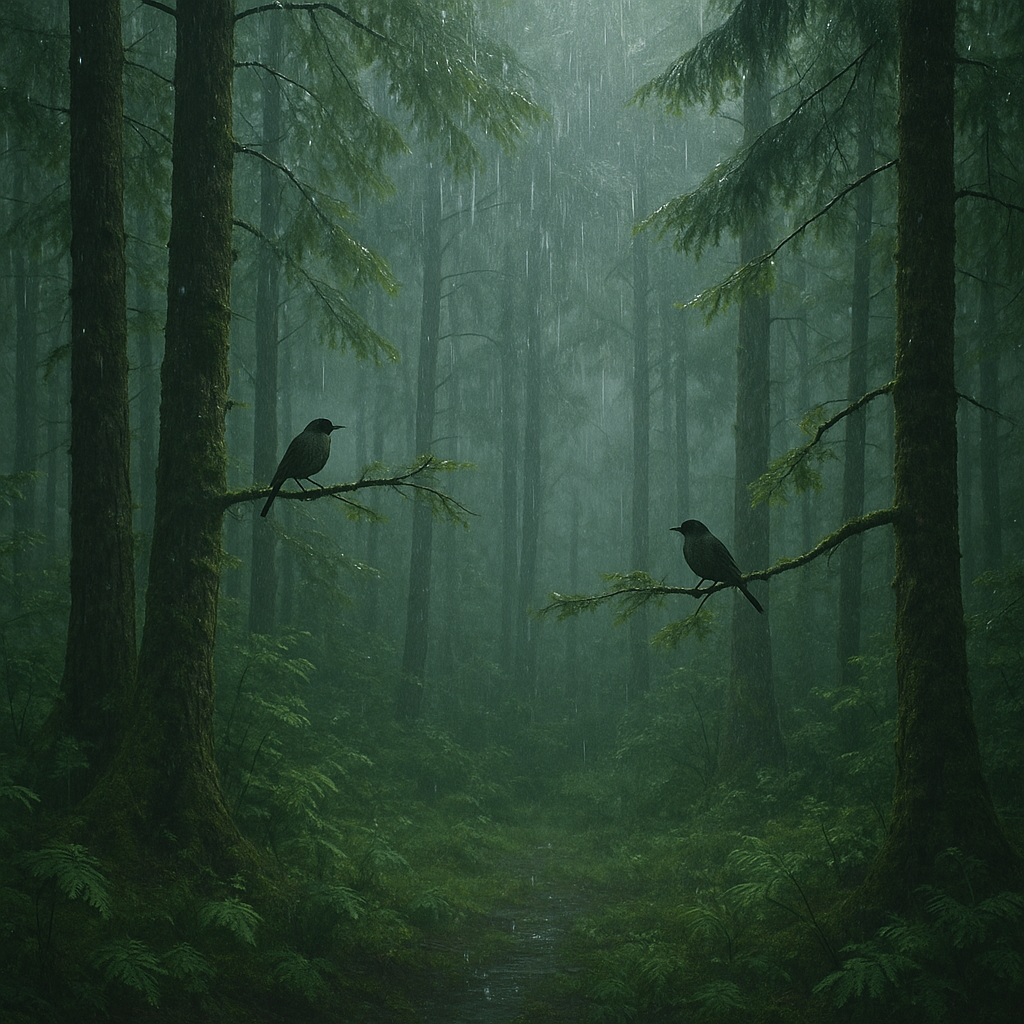 Rain in the Woods with Birds | Peaceful Nature Sounds for Sleep, Meditation, and Relaxation