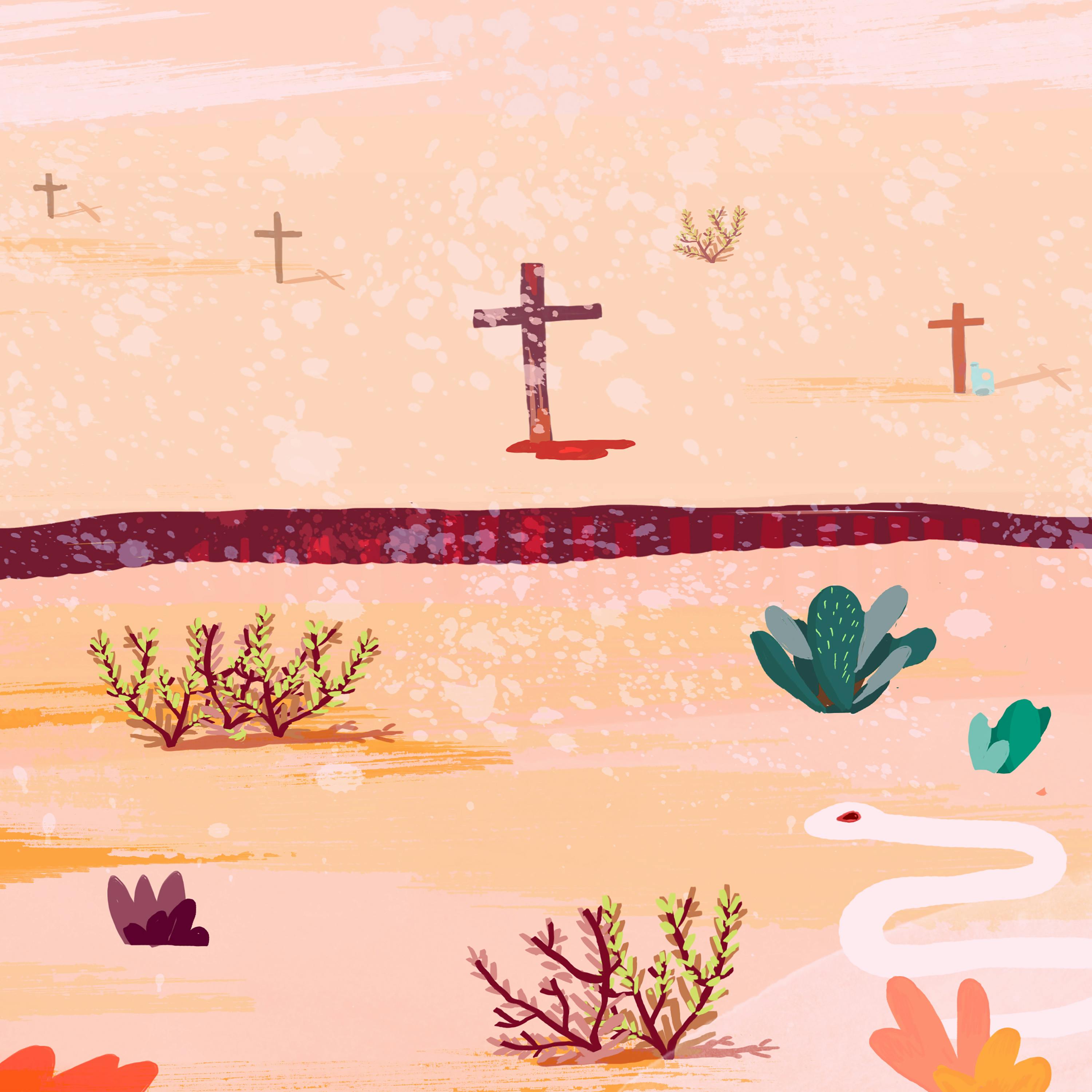 Cruces en el desierto