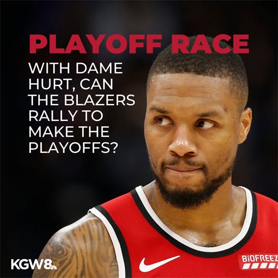 With Dame hurt, can Blazers rally to make playoffs?