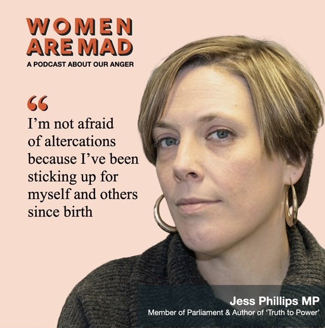 S3 E7 Jess Phillips MP on anger as a love language, relishing a row & the horrors of the dishwasher drawer.