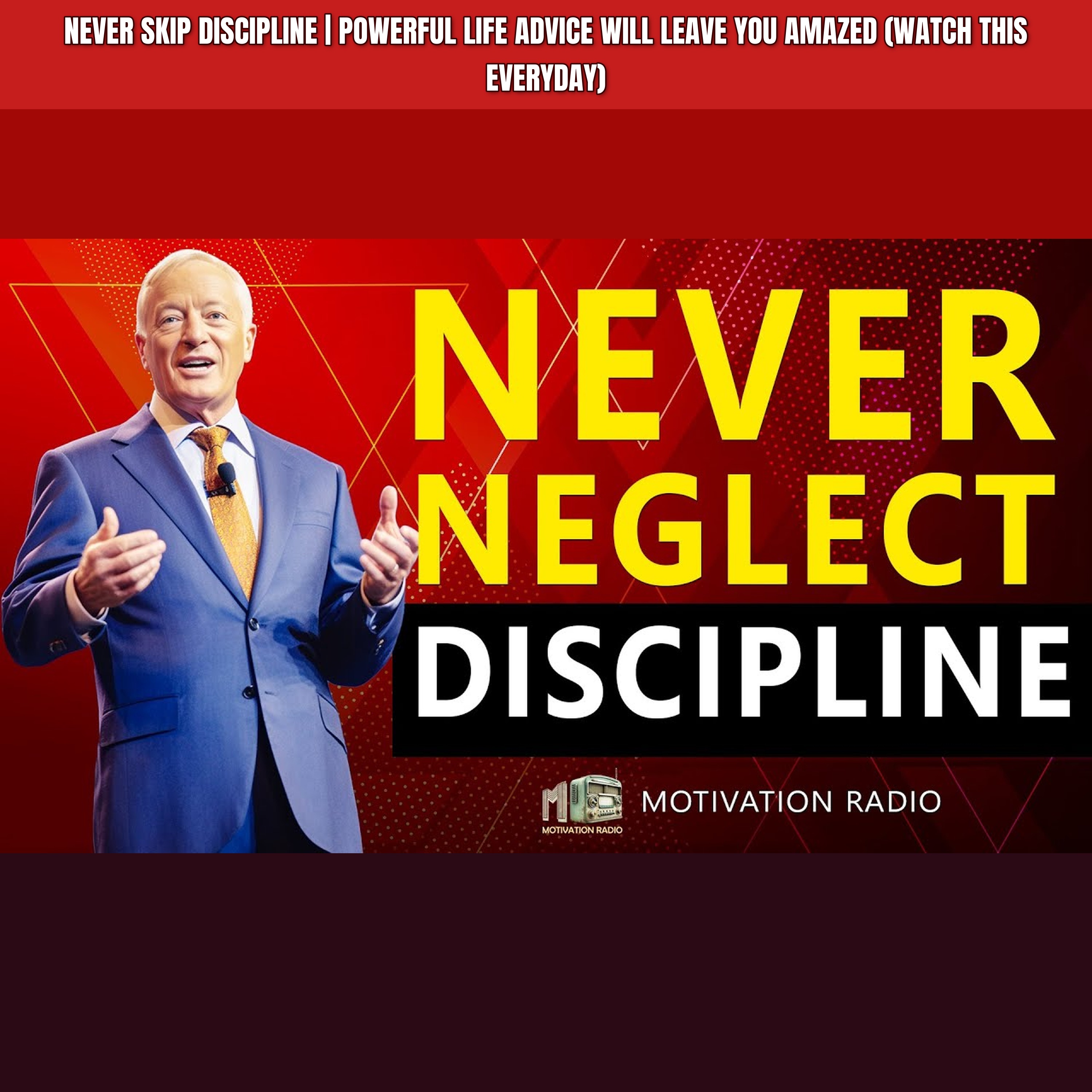 Never Skip DISCIPLINE | Powerful Life Advice Will Leave You Amazed (WATCH THIS EVERYDAY) episode artwork