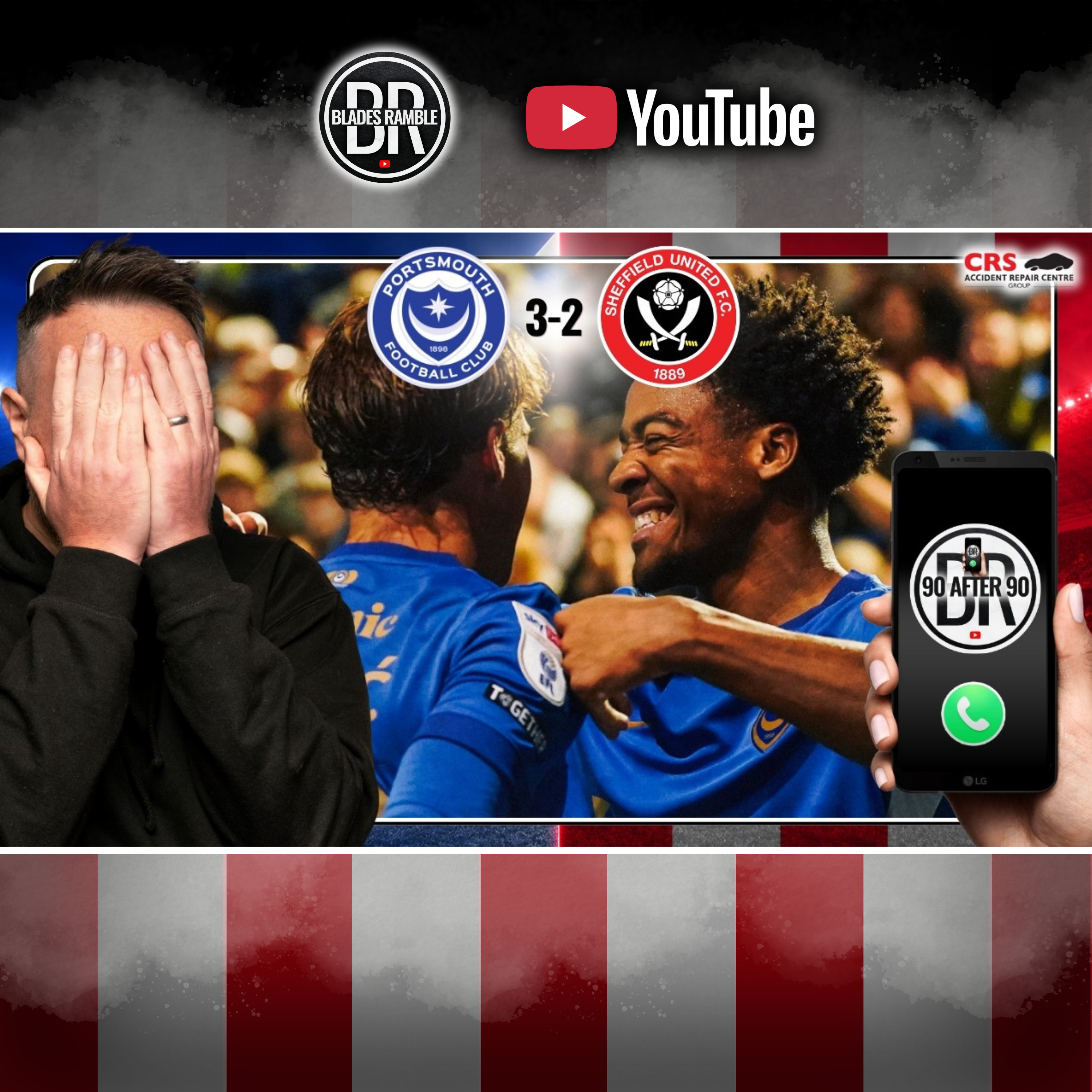 Portsmouth 3-2 Sheffield United | LATE HEARTBREAK FOR 10-MAN BLADES! | 90 AFTER 90 ⚔️📱