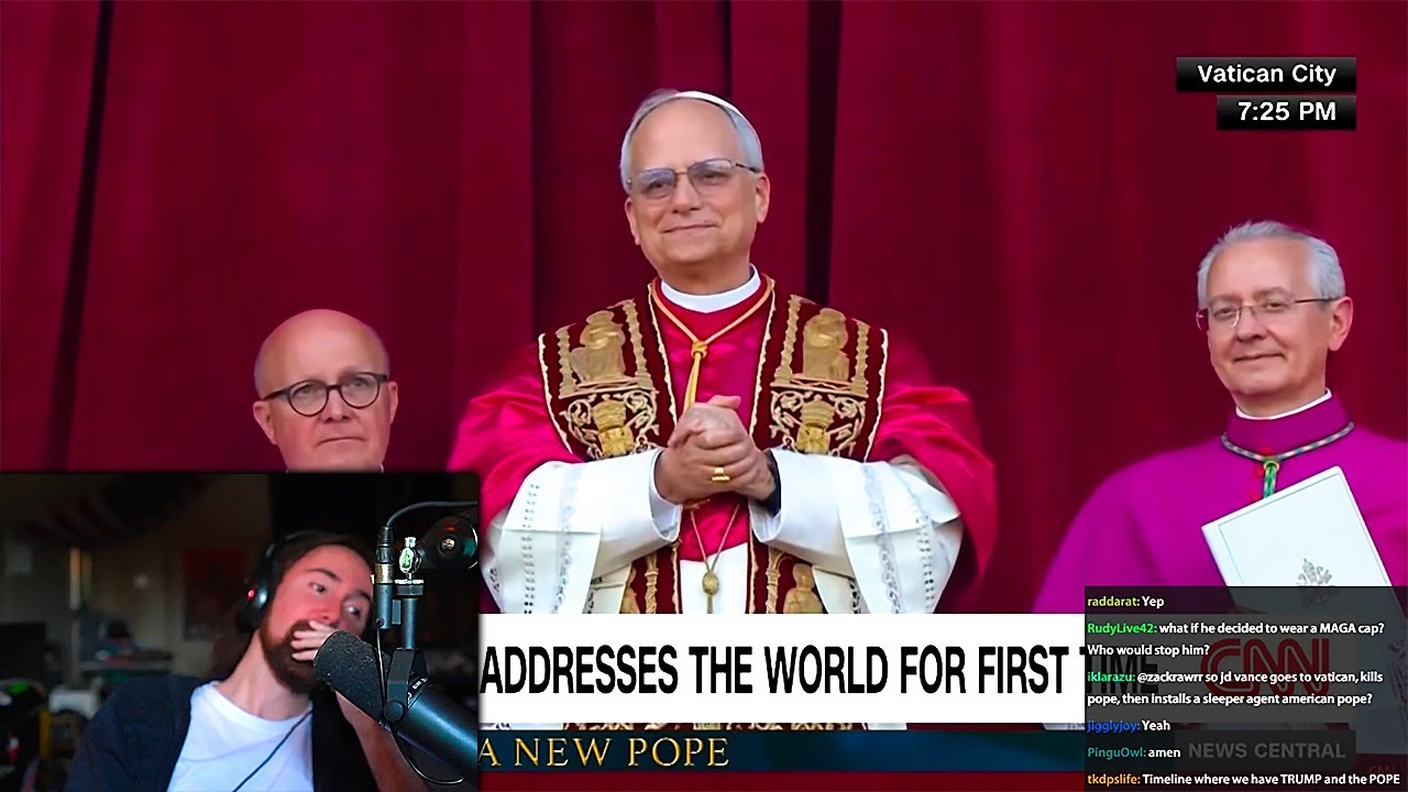 The new pope is American?? | Asmongold TV