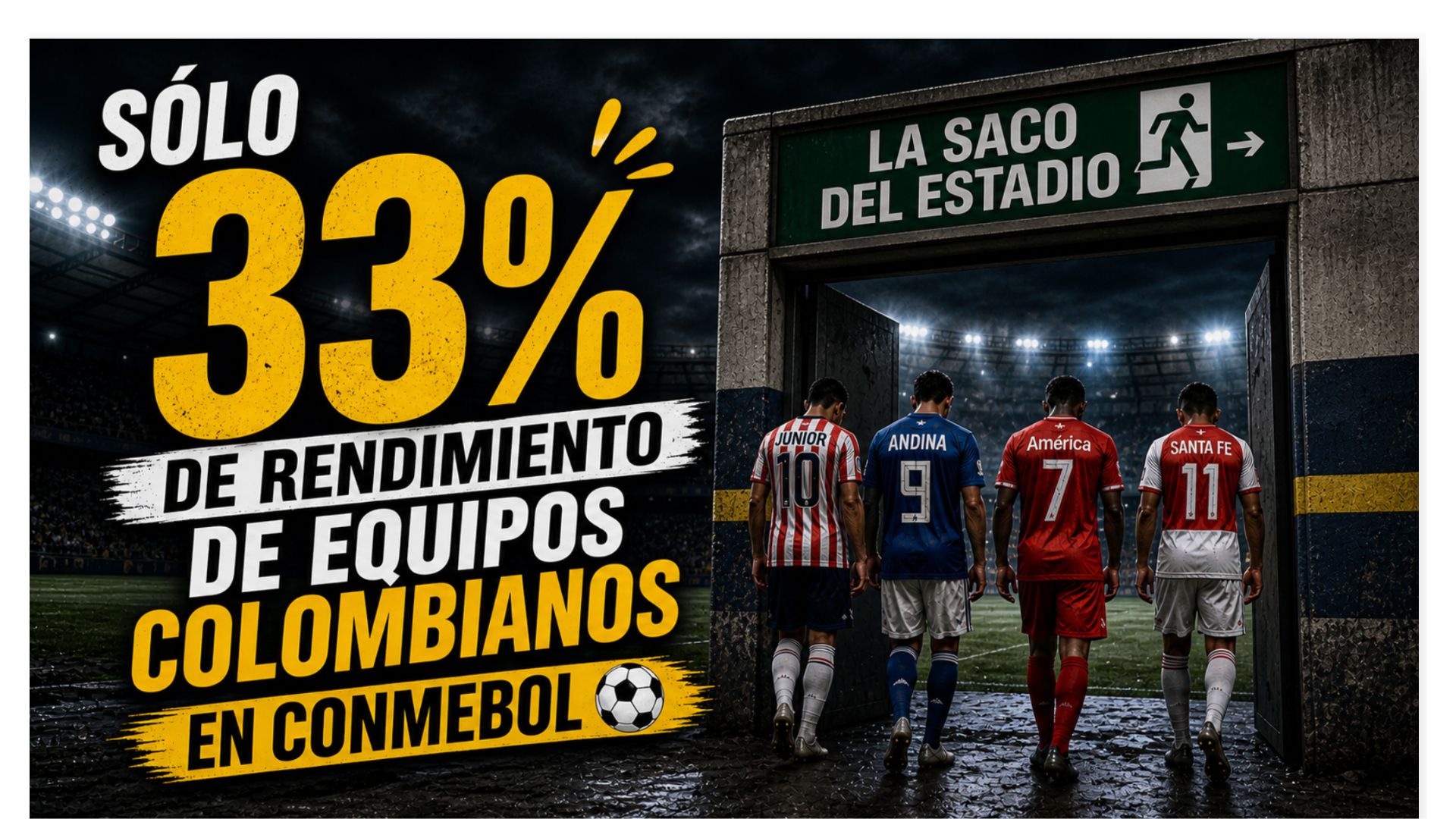 Sólo 33% de rendimiento de equipos colombianos en torneos Conmebol⚽️ episode artwork