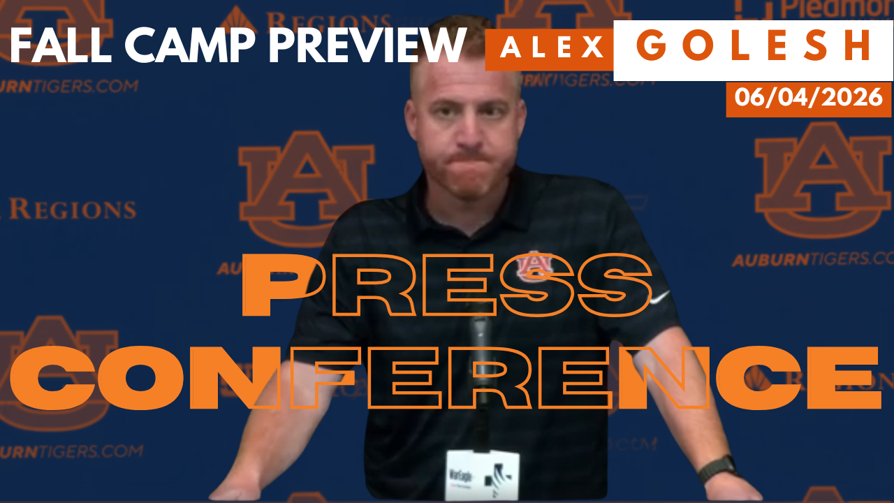 Press Conference: Alex Golesh previews Fall Camp for Auburn Football