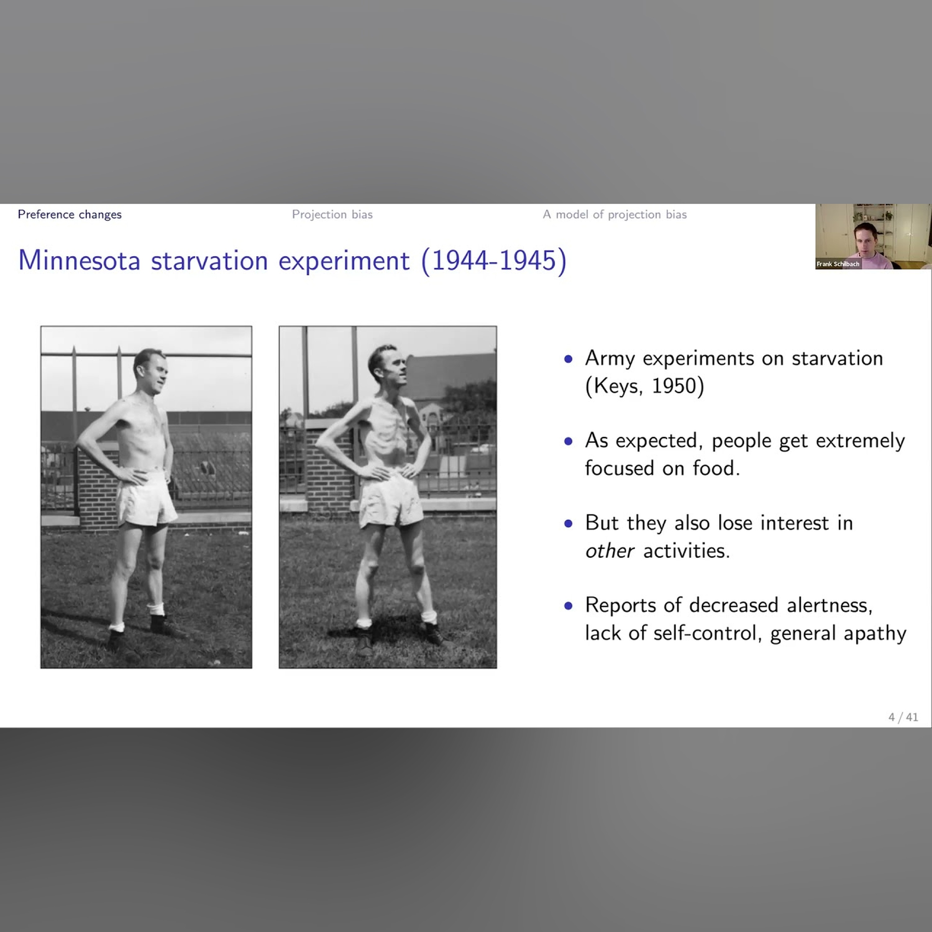 Lecture 17: State-Dependent Preferences, Projection, and Attribution Bias