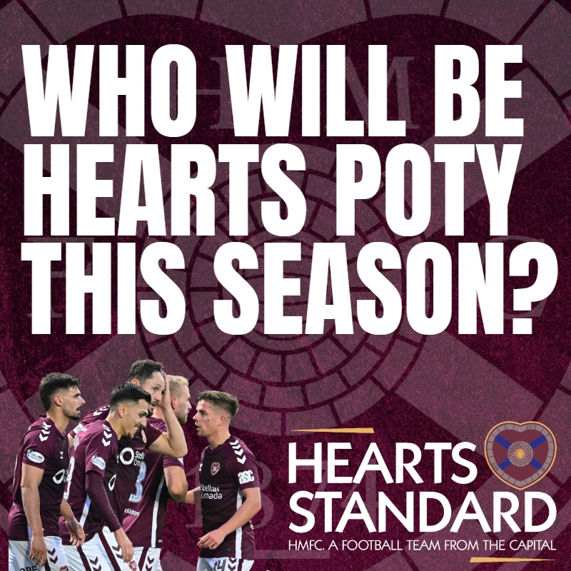 Who has been the Hearts POTY - the 5 key contenders?