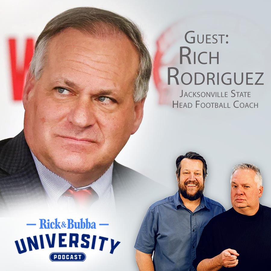 Ep 123 | Stepping Up to Division 1 Football | JSU Coach Rich Rodriguez
