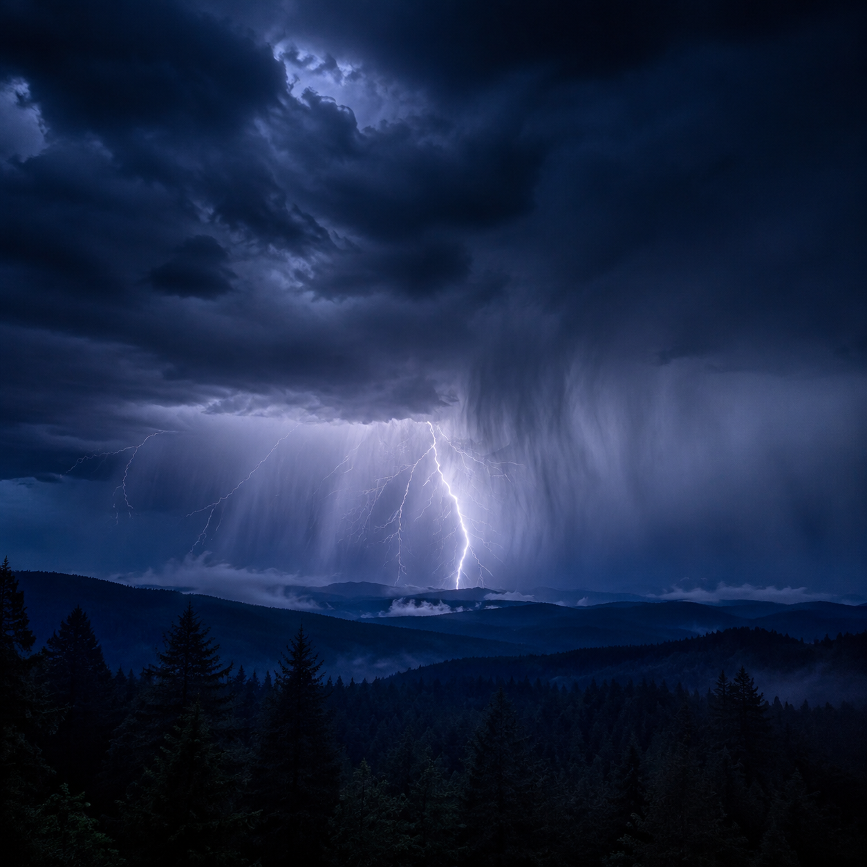 ⛈️ TORMENTA CON LLUVIA, TRUENOS profundos y RAYOS lejanos — 2 H de temporal inmersivo para dormir a salvo episode artwork