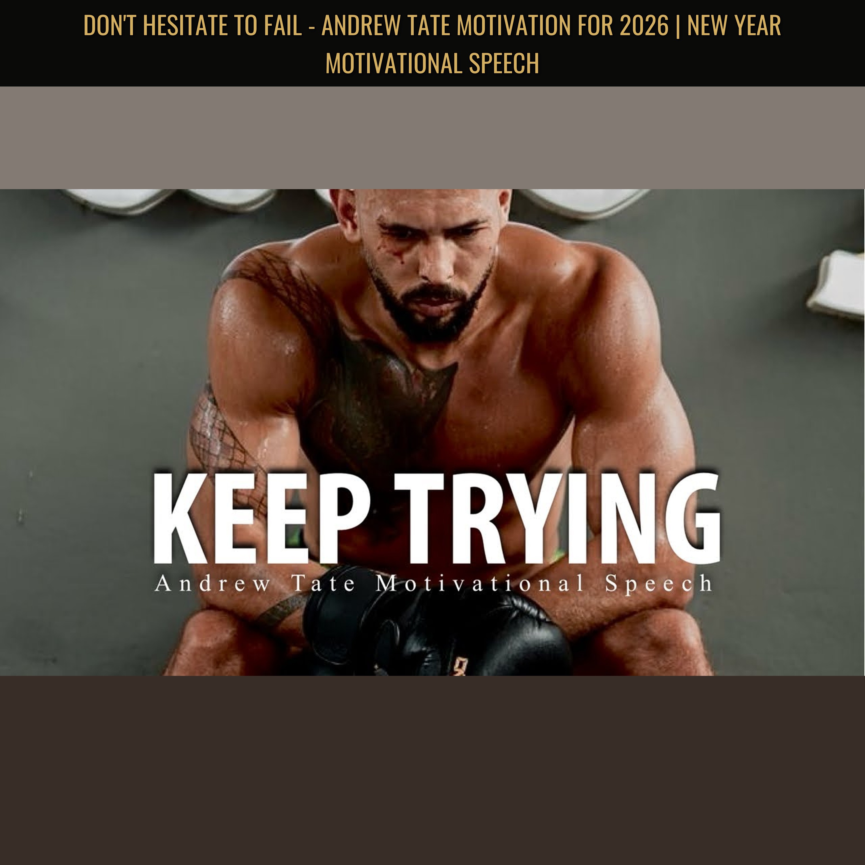DON'T HESITATE TO FAIL - Andrew Tate Motivation for 2026 | New Year Motivational Speech