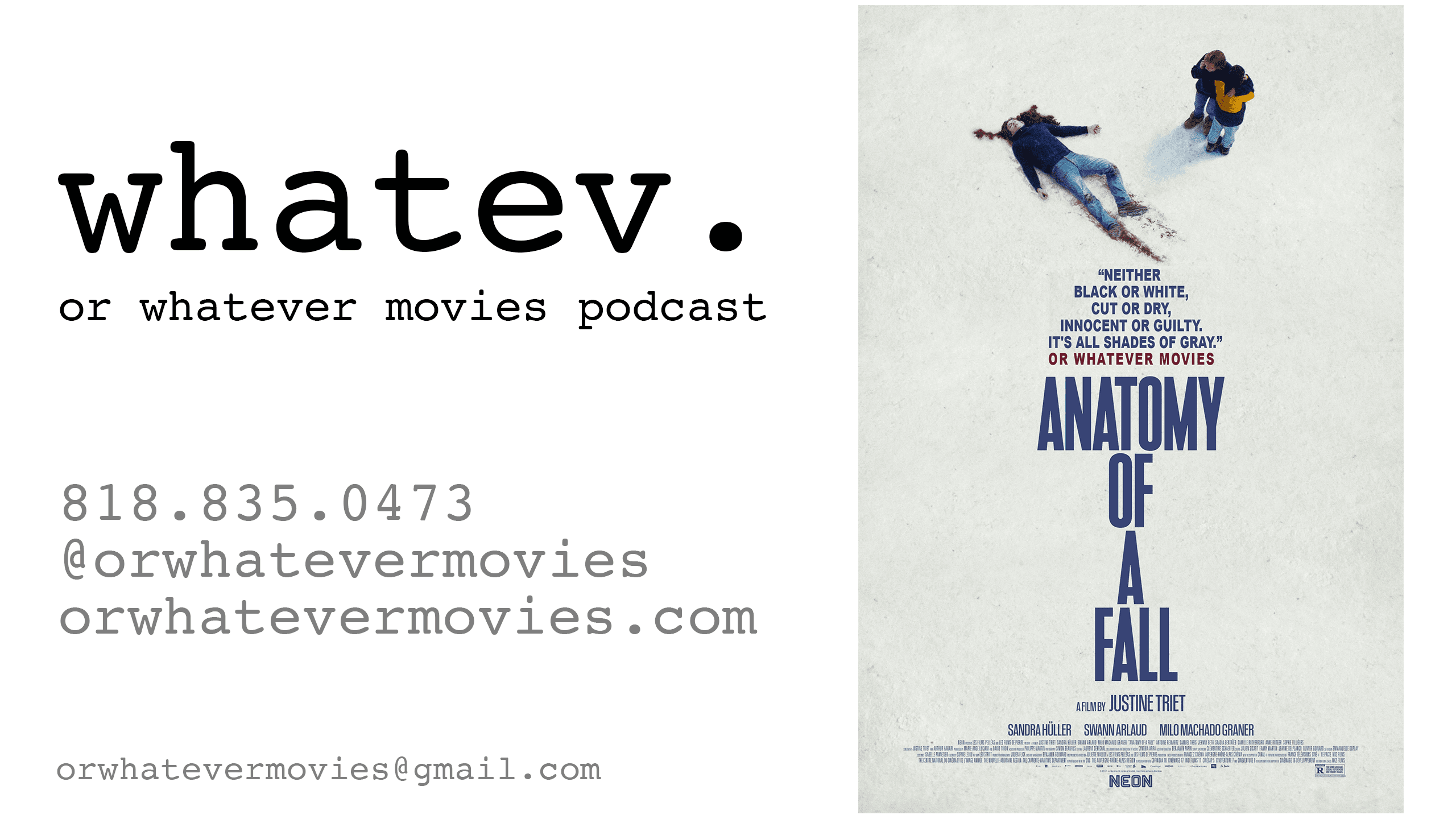 ANATOMY OF A FALL | Or Whatever Movies | 217 episode artwork