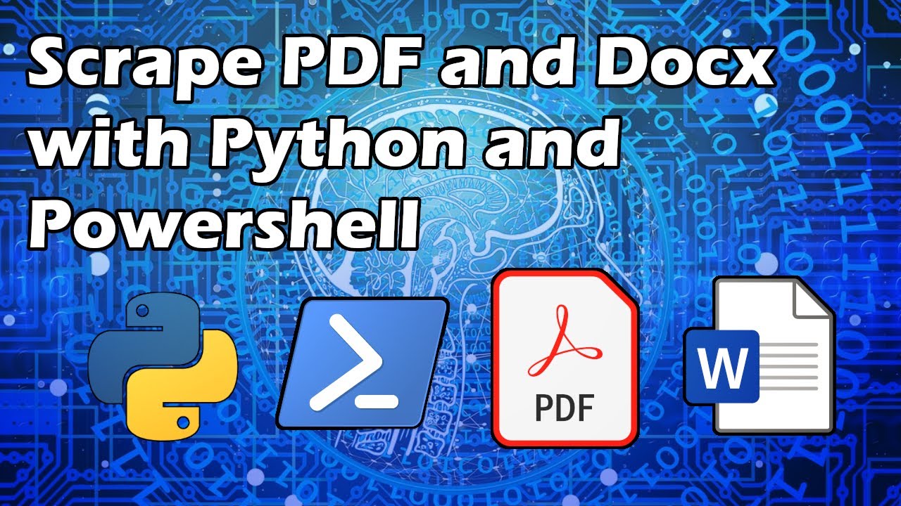 Python & PowerShell for Absolute Beginners - Scrape Text from PDF and DOCX [bulk operation] | Artificial Intelligence Masterclass