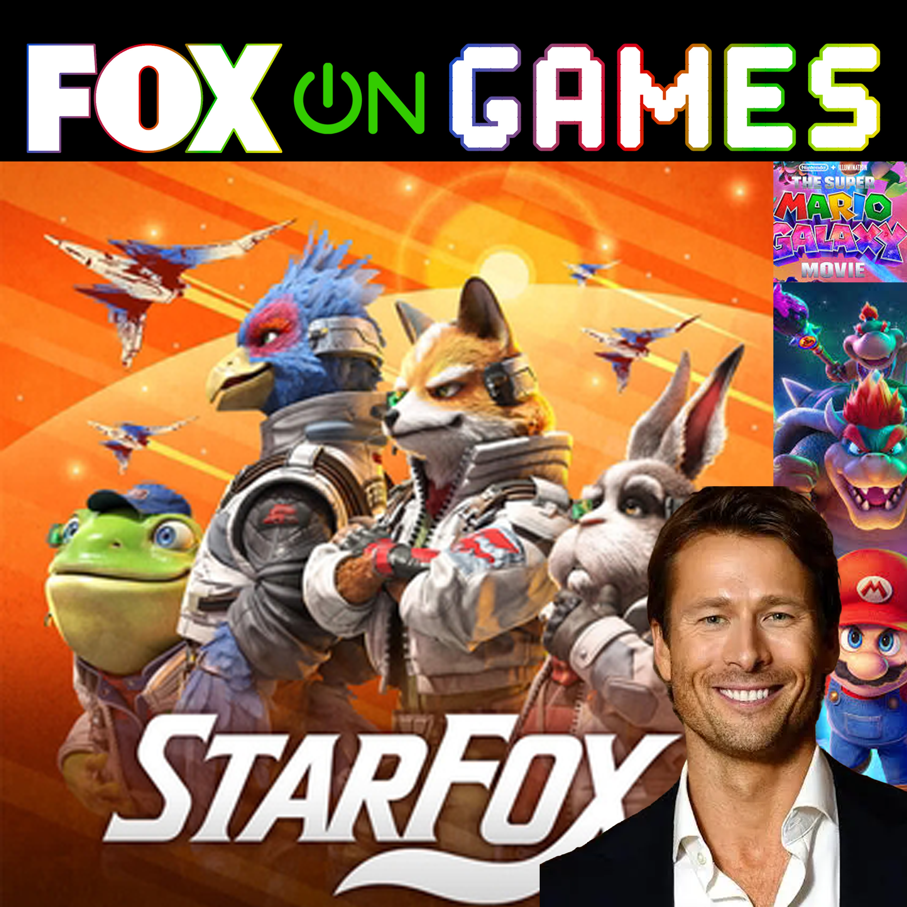 Glen Powell Joins Mario Galaxy Movie as Fox McCloud  |FOX on Games - Video Game News & Industry Analysis