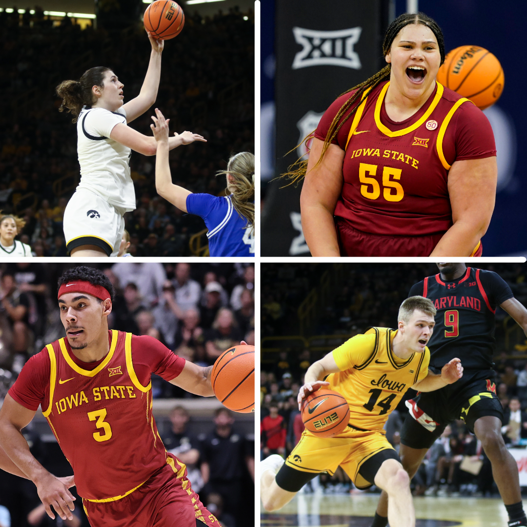 Cy-Hawk hoops: Top 11 WBB matchup | Iowa men have tough challenge with No.4 ISU