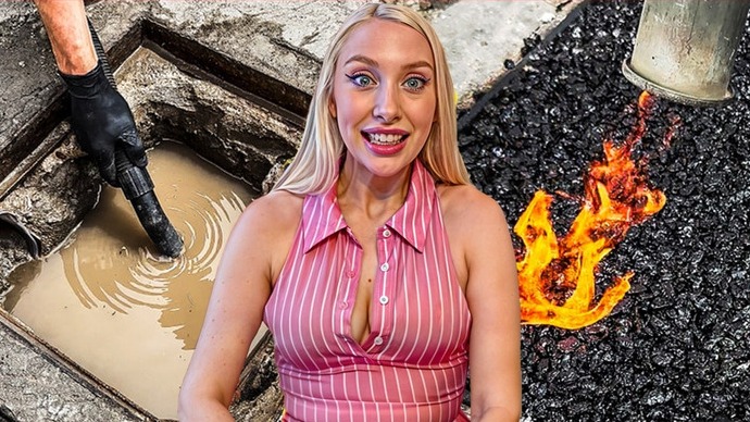 She REACTS to how he DIYed a pot hole! episode artwork