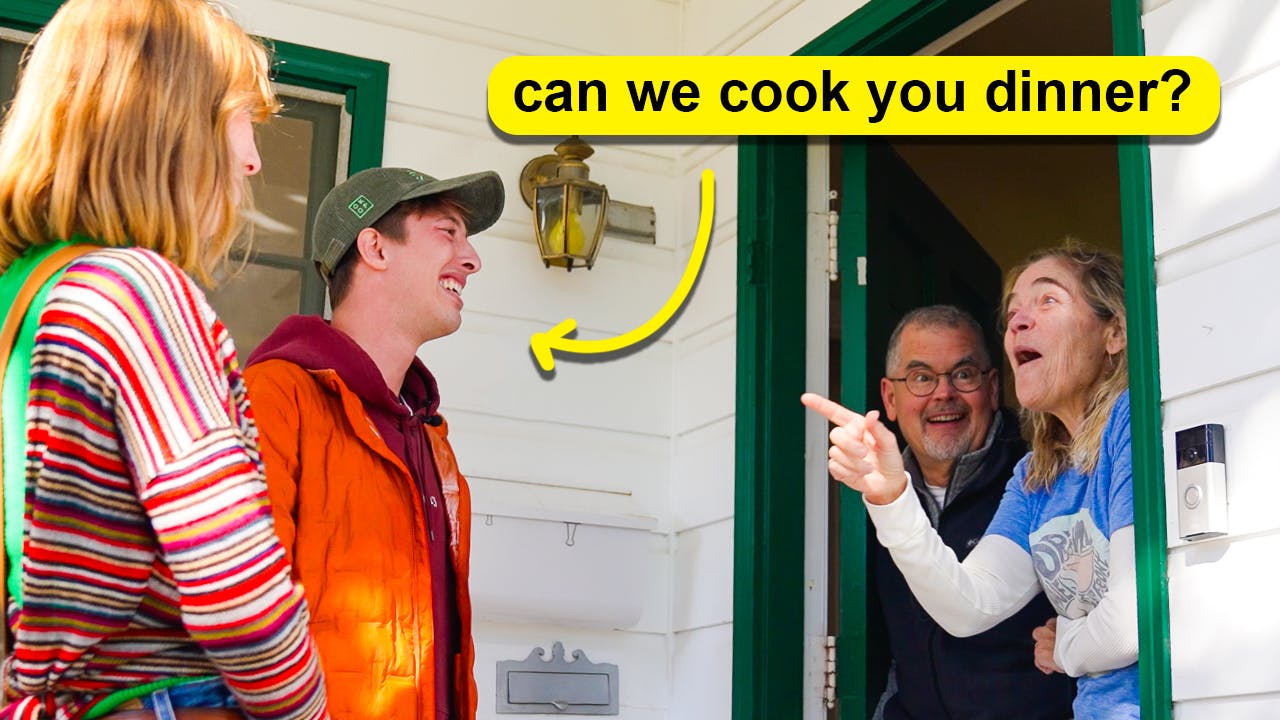 We cooked dinner for strangers in THEIR house