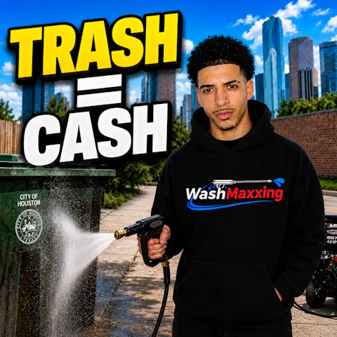 Cover art for He Quit McDonald's... Then Made $10K in His First Month Cleaning Trash Cans (Part 1/2)