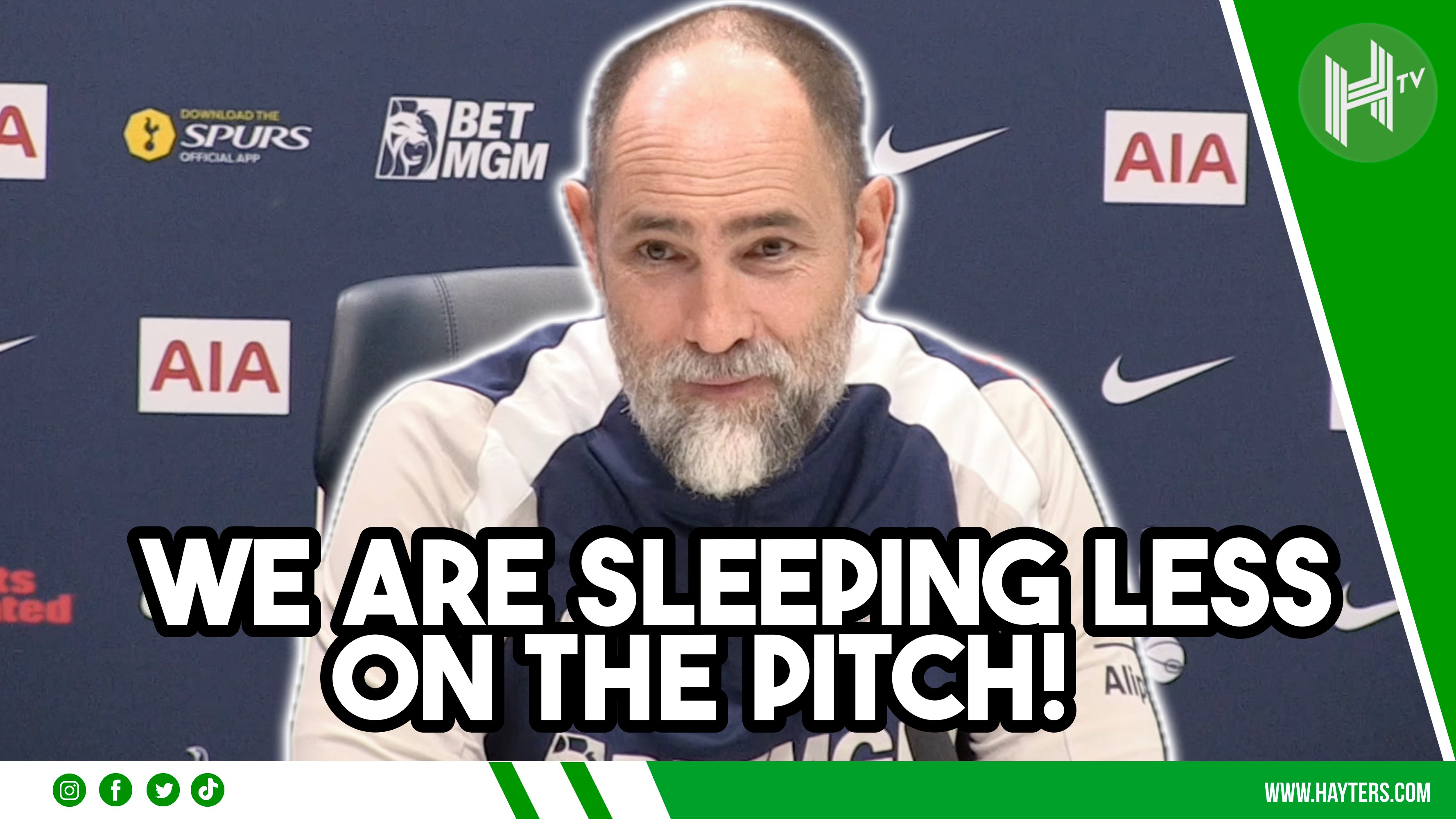 We are sleeping LESS on the pitch! Igor Tudor | Tottenham v Nottingham Forest