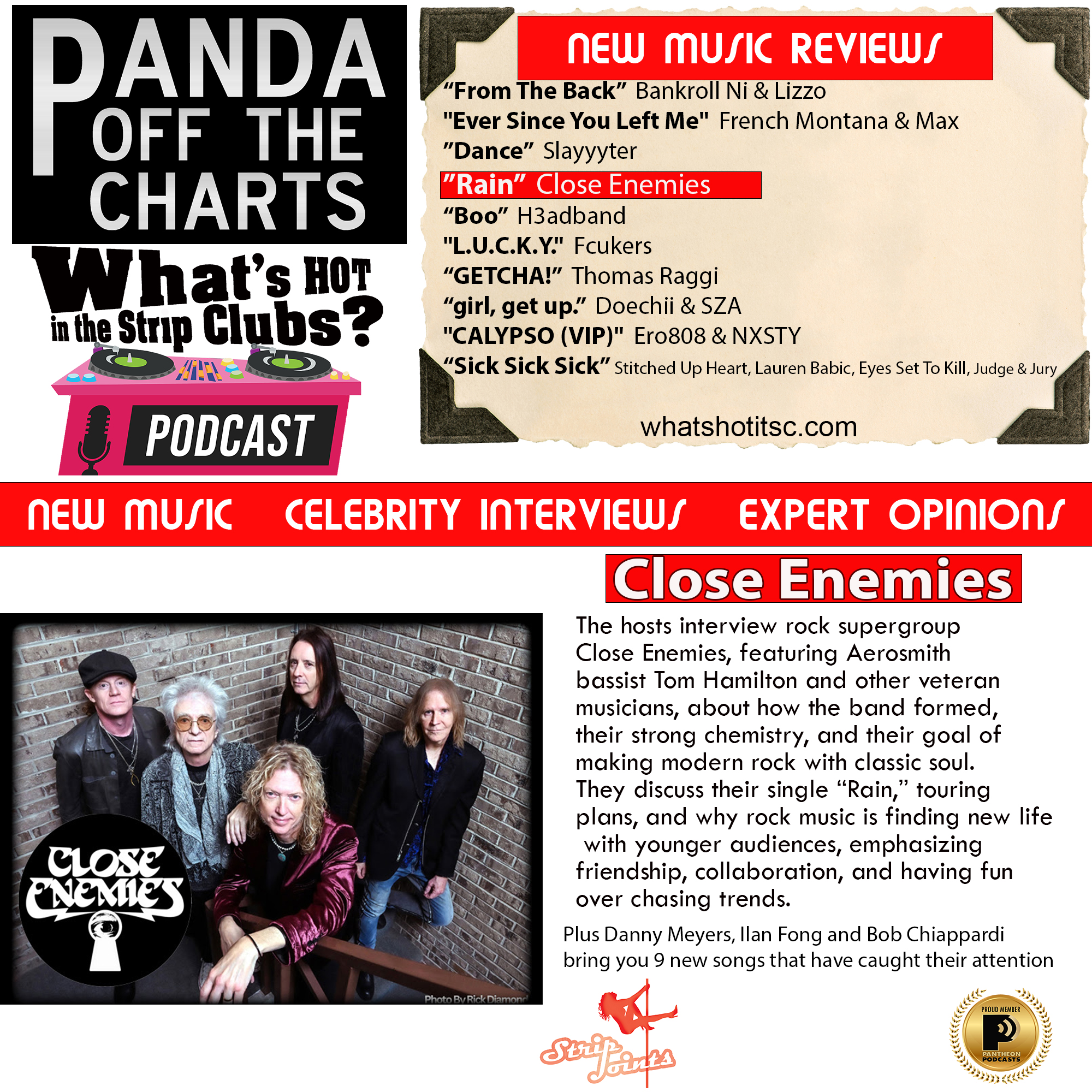 "Close Enemies" interview  Off The Charts